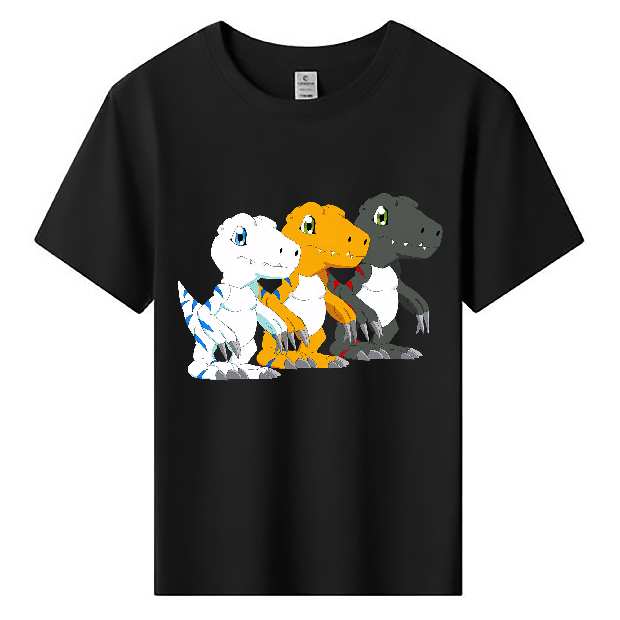 （画像用） Digimon デジタルモンスター/デジモン 綿100％キッズTシャツ（フロントプリント）