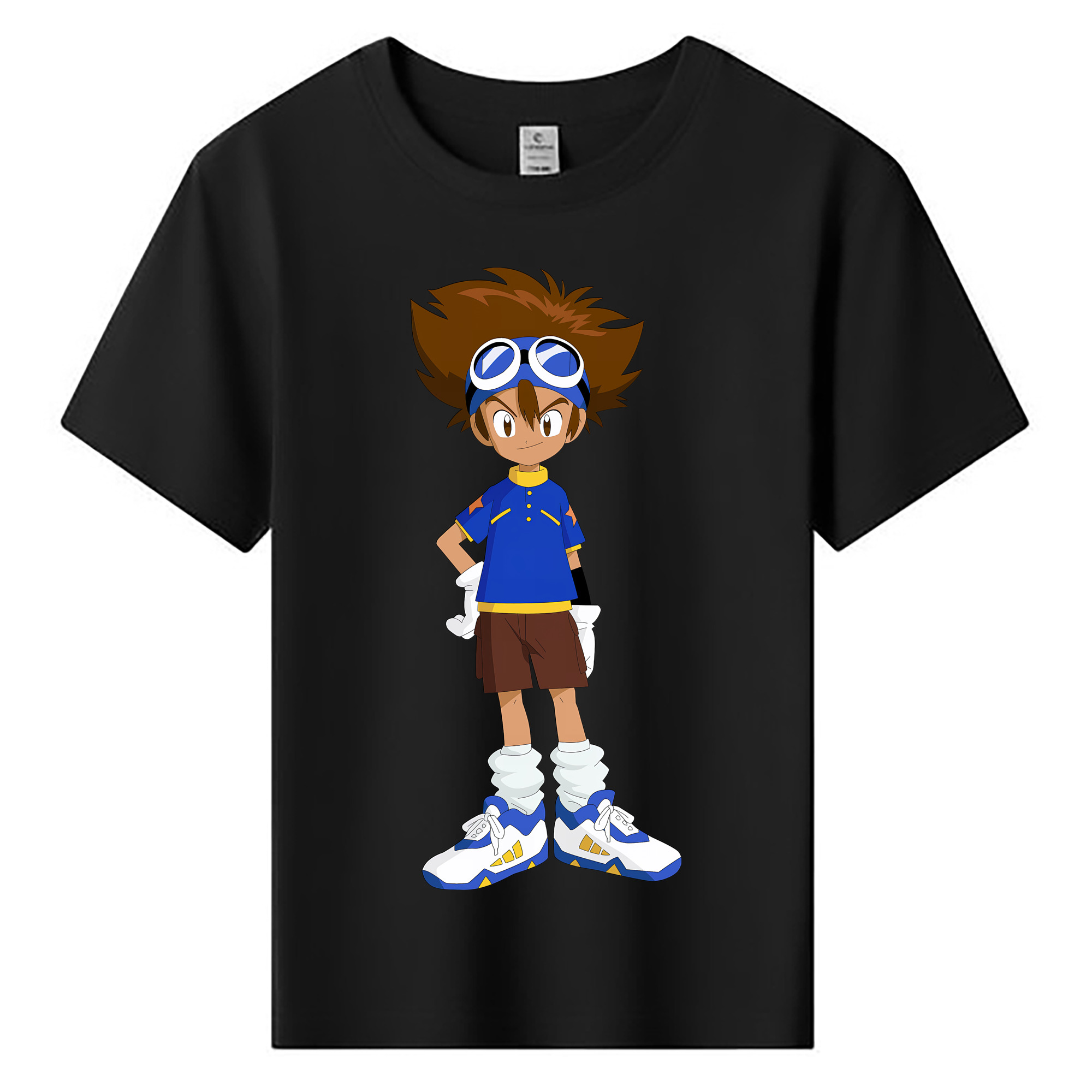（画像用） Digimon デジタルモンスター/デジモン 綿100％キッズTシャツ（フロントプリント）