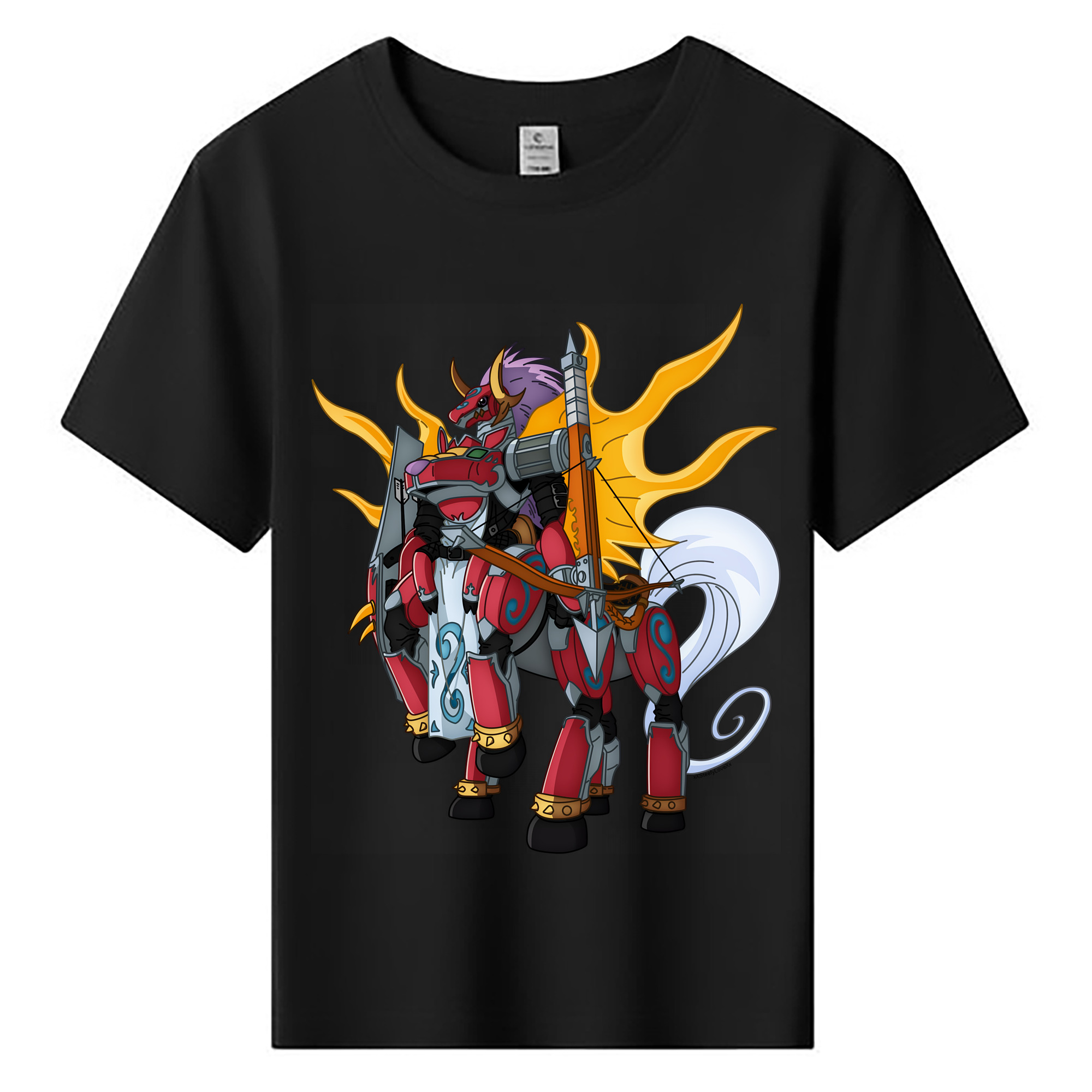 （画像用） Digimon デジタルモンスター/デジモン 綿100％キッズTシャツ（フロントプリント）