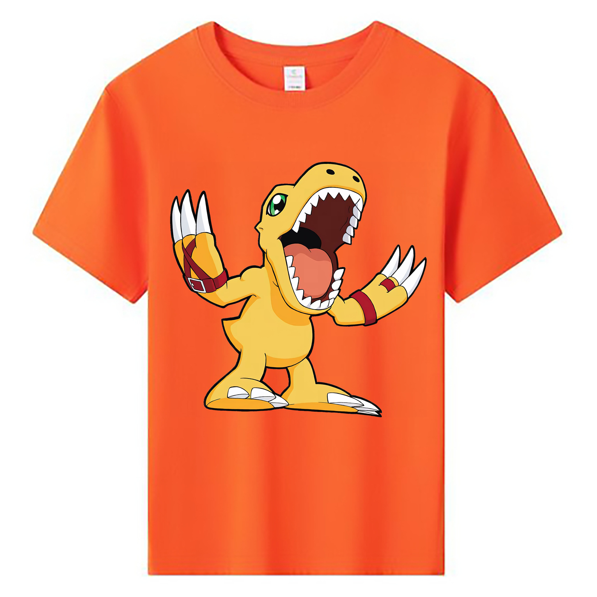 （画像用） Digimon デジタルモンスター/デジモン 綿100％キッズTシャツ（フロントプリント）