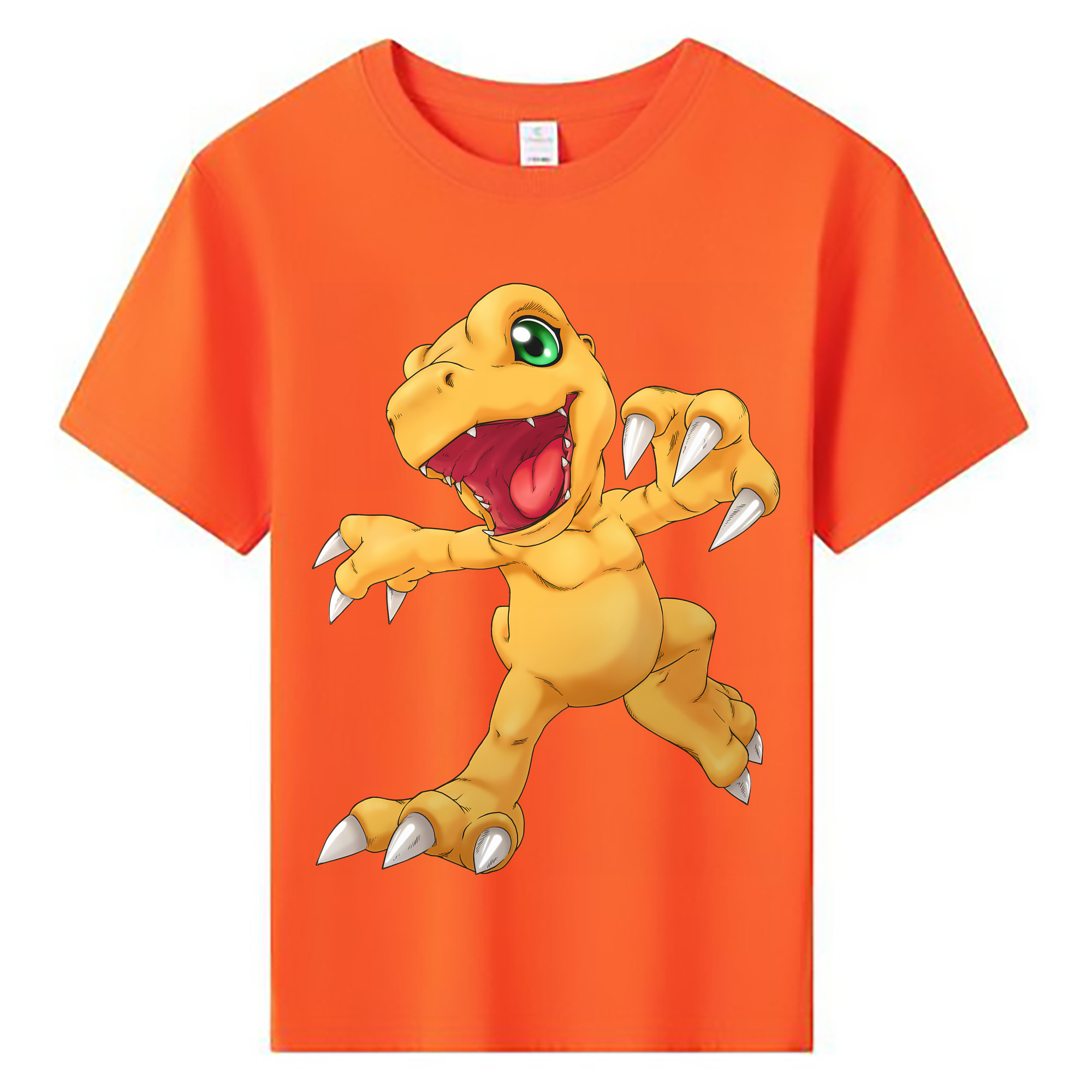 （画像用） Digimon デジタルモンスター/デジモン 綿100％キッズTシャツ（フロントプリント）