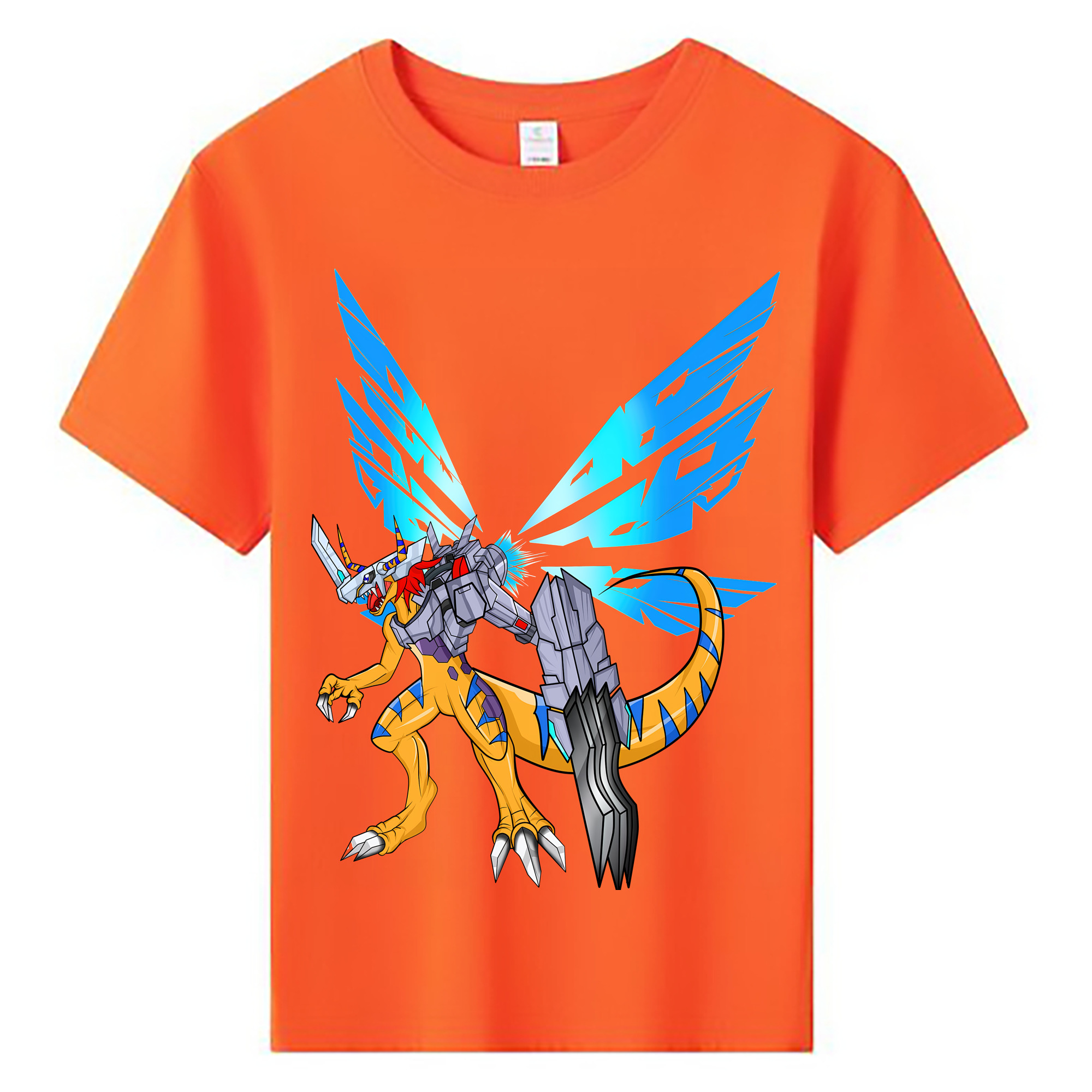 （画像用） Digimon デジタルモンスター/デジモン 綿100％キッズTシャツ（フロントプリント）