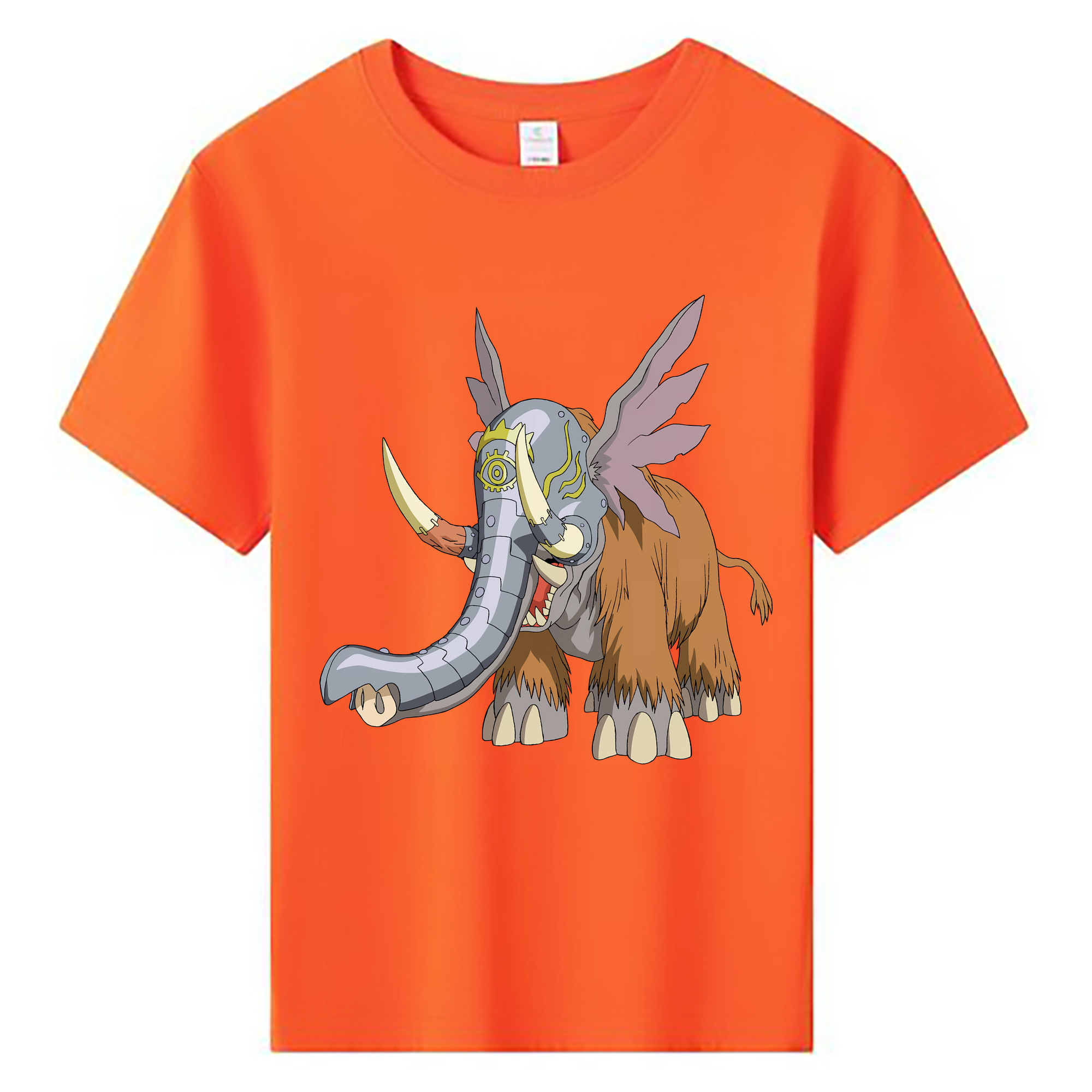（画像用） Digimon デジタルモンスター/デジモン 綿100％キッズTシャツ（フロントプリント）