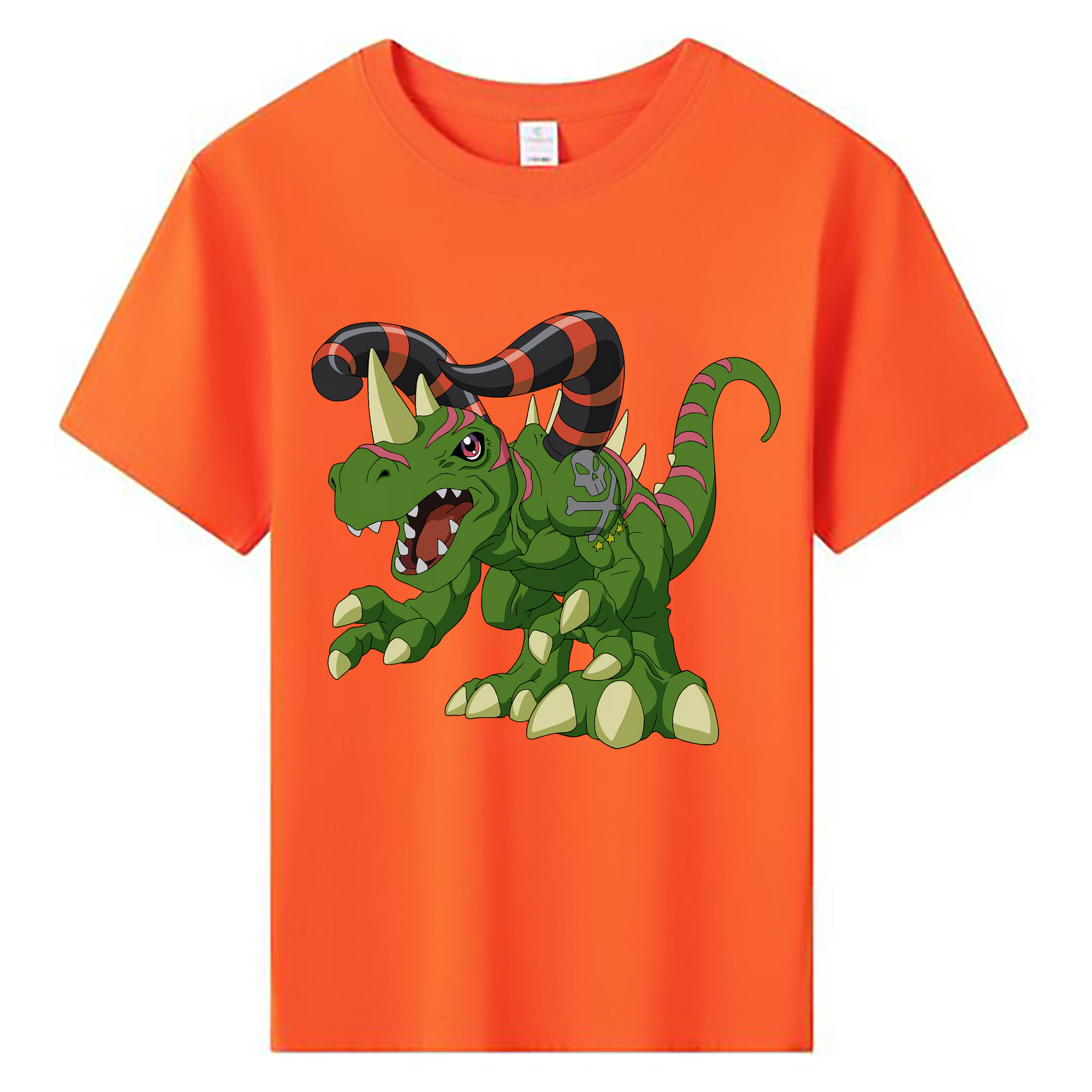 （画像用） Digimon デジタルモンスター/デジモン 綿100％キッズTシャツ（フロントプリント）