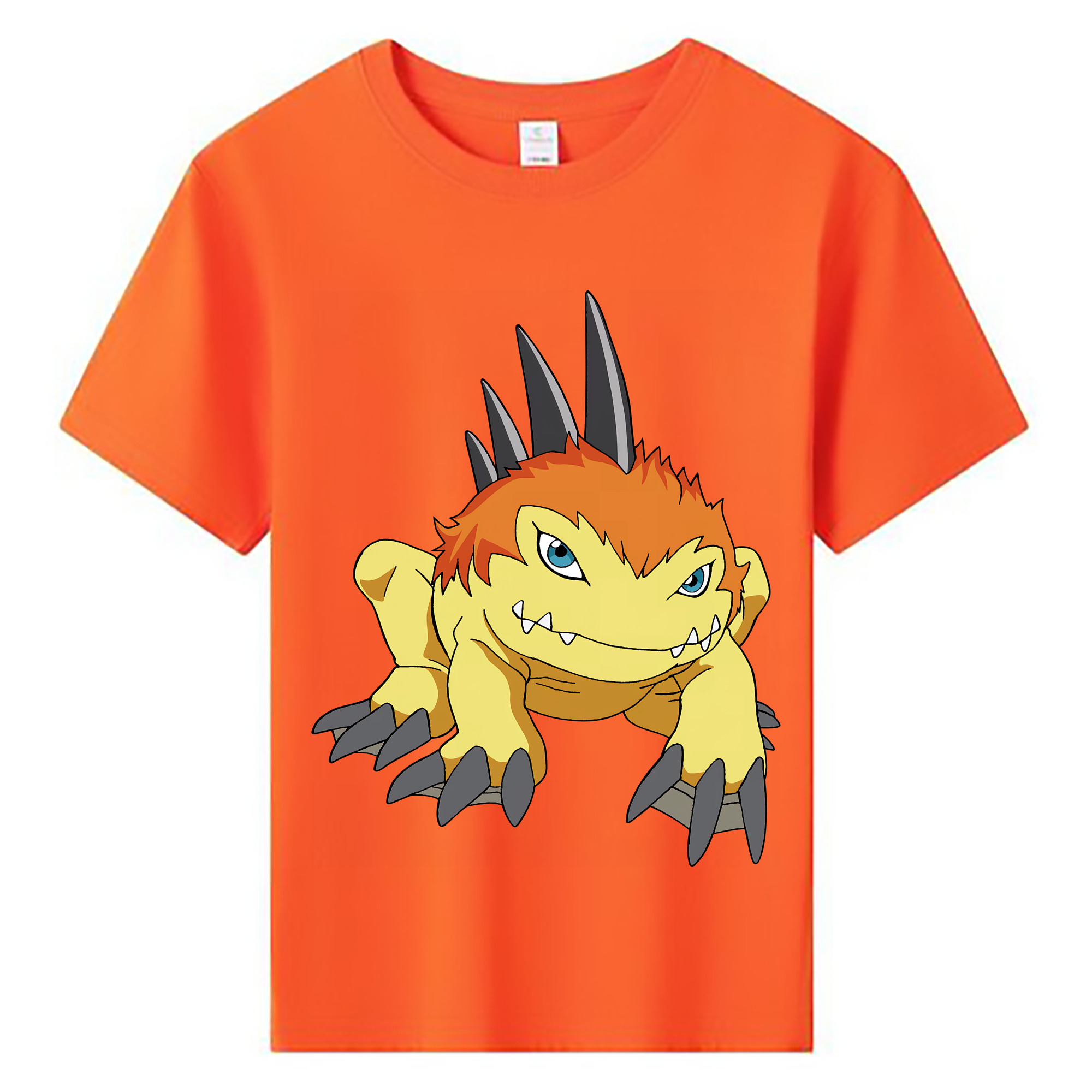 （画像用） Digimon デジタルモンスター/デジモン 綿100％キッズTシャツ（フロントプリント）