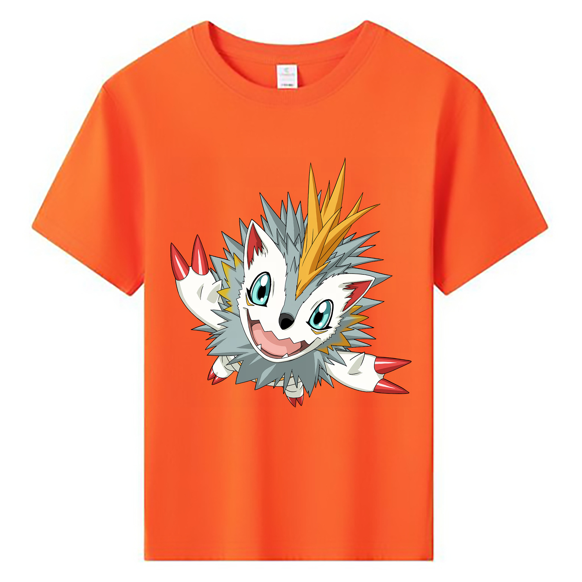 （画像用） Digimon デジタルモンスター/デジモン 綿100％キッズTシャツ（フロントプリント）