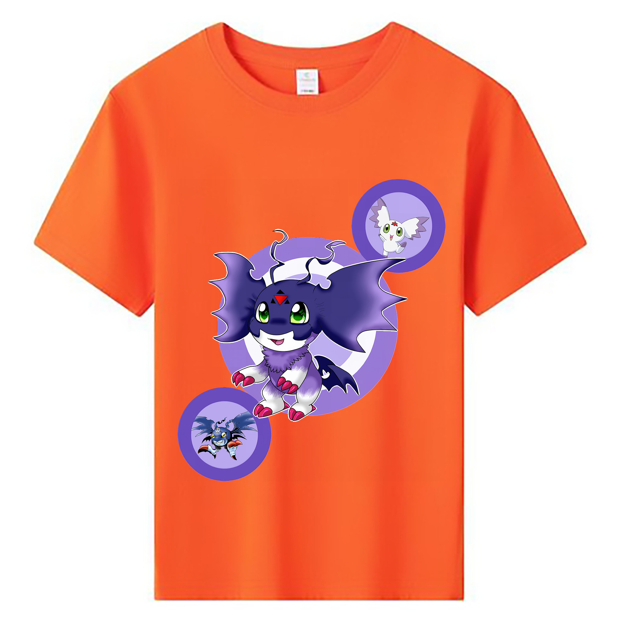 （画像用） Digimon デジタルモンスター/デジモン 綿100％キッズTシャツ（フロントプリント）