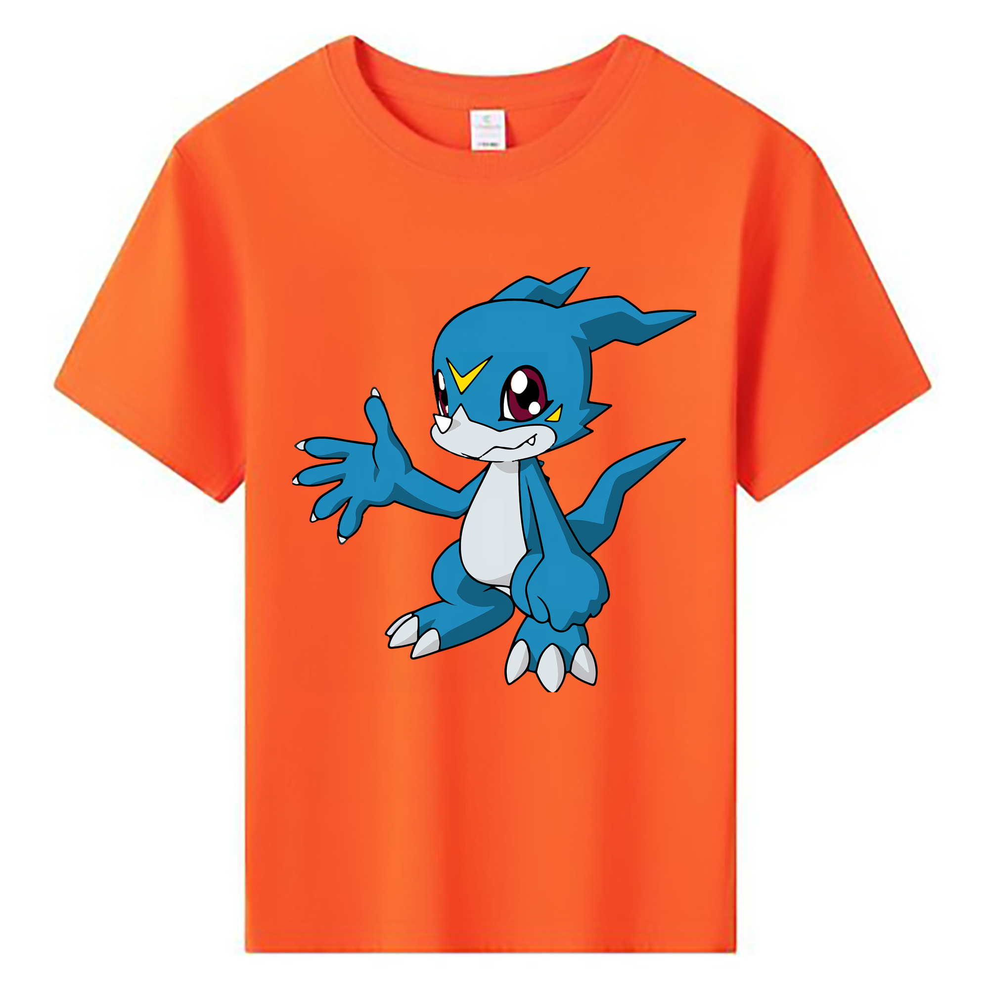 （画像用） Digimon デジタルモンスター/デジモン 綿100％キッズTシャツ（フロントプリント）