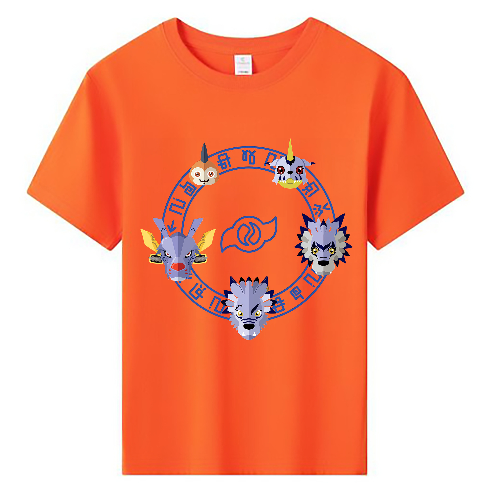 （画像用） Digimon デジタルモンスター/デジモン 綿100％キッズTシャツ（フロントプリント）