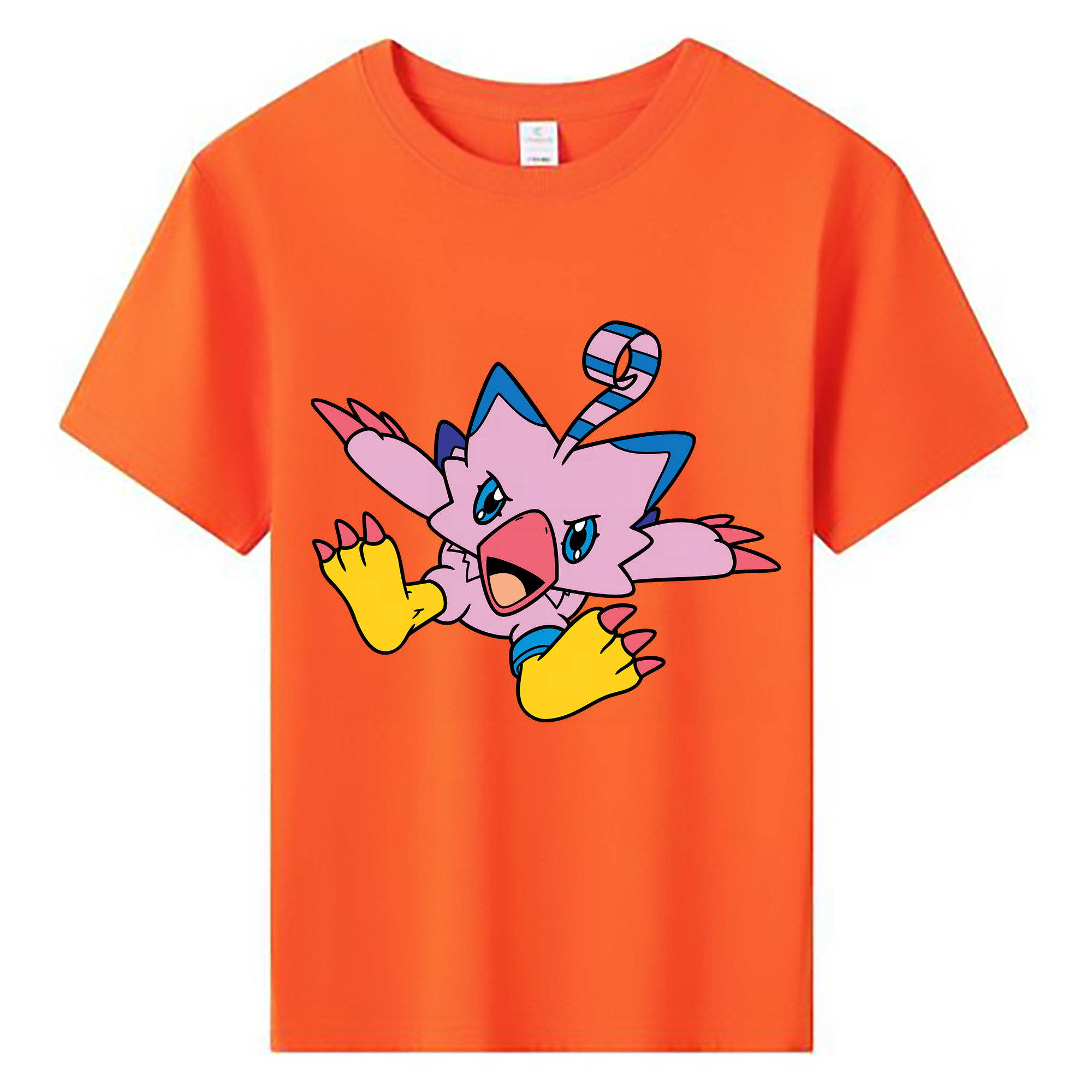 （画像用） Digimon デジタルモンスター/デジモン 綿100％キッズTシャツ（フロントプリント）