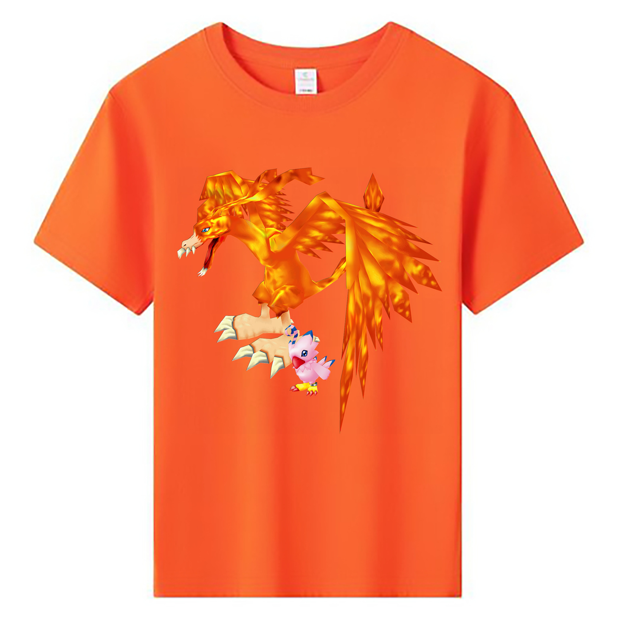 （画像用） Digimon デジタルモンスター/デジモン 綿100％キッズTシャツ（フロントプリント）