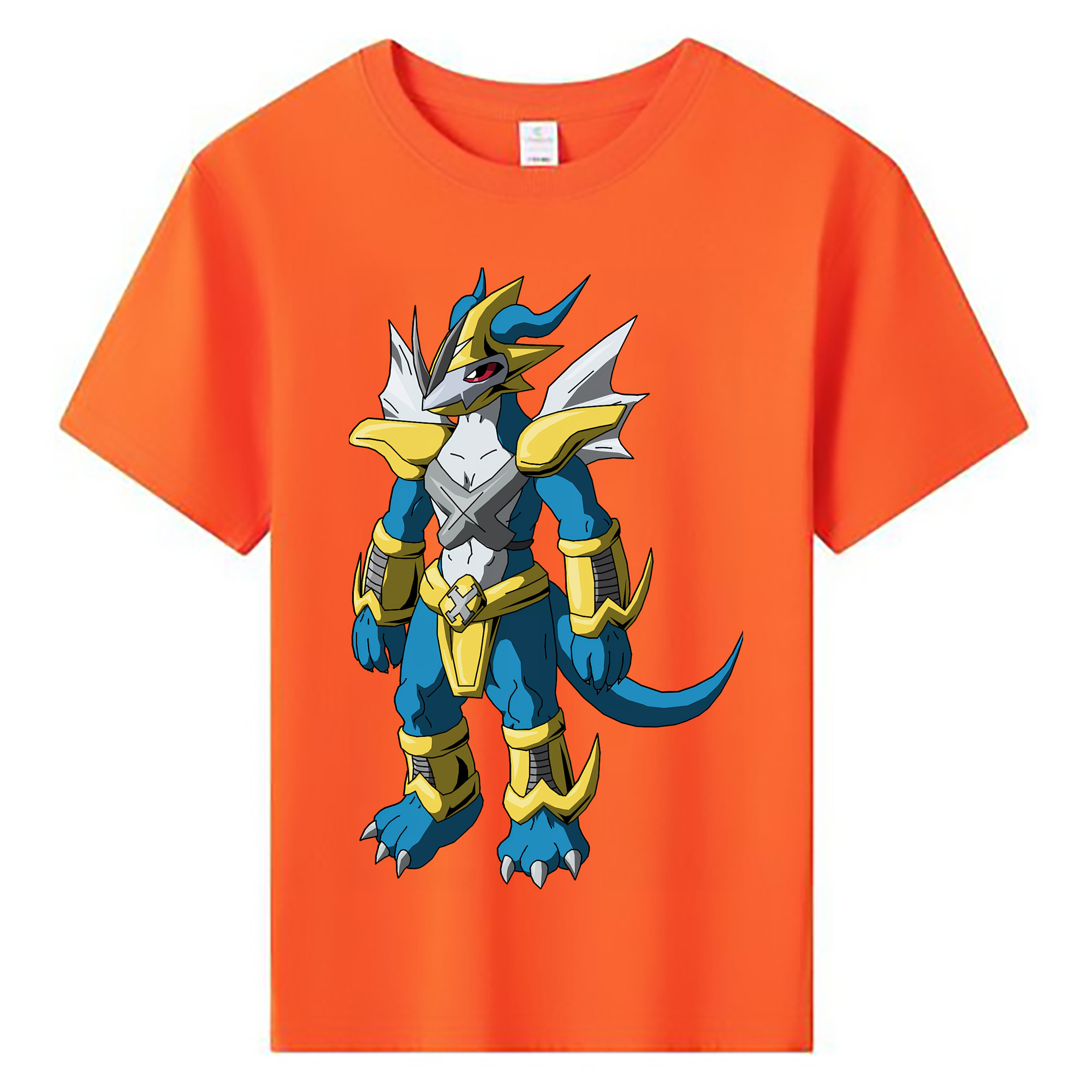 （画像用） Digimon デジタルモンスター/デジモン 綿100％キッズTシャツ（フロントプリント）