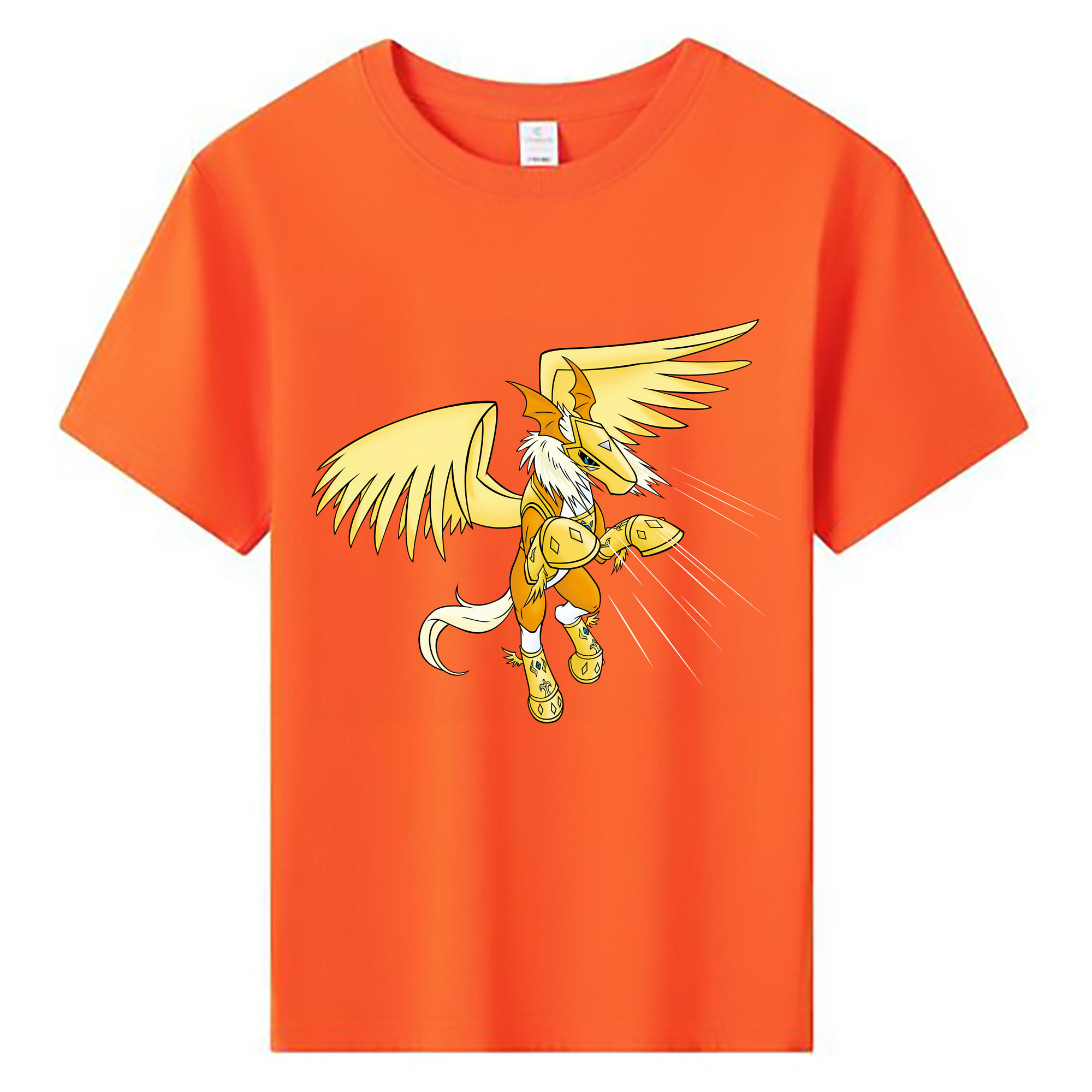 （画像用） Digimon デジタルモンスター/デジモン 綿100％キッズTシャツ（フロントプリント）