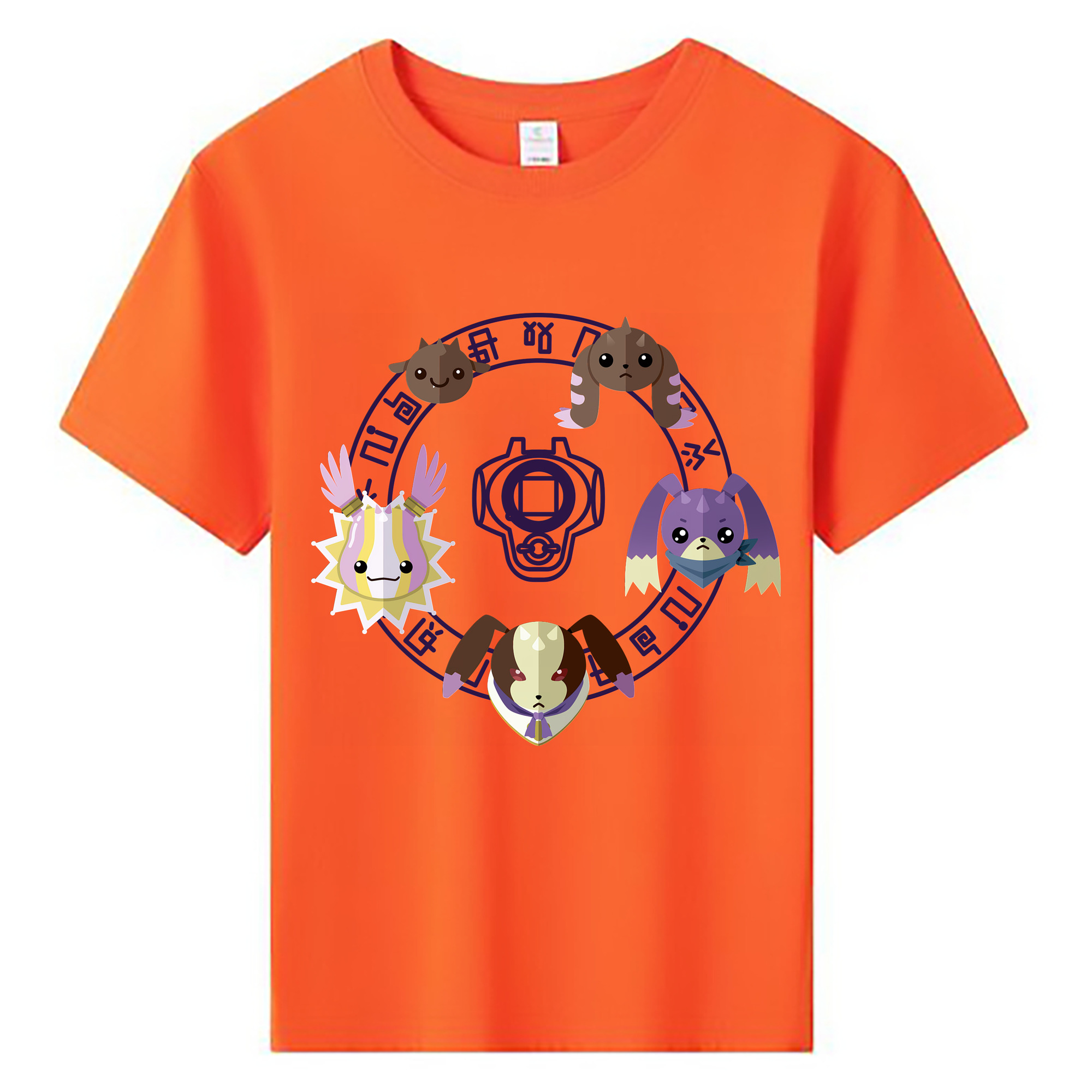 （画像用） Digimon デジタルモンスター/デジモン 綿100％キッズTシャツ（フロントプリント）