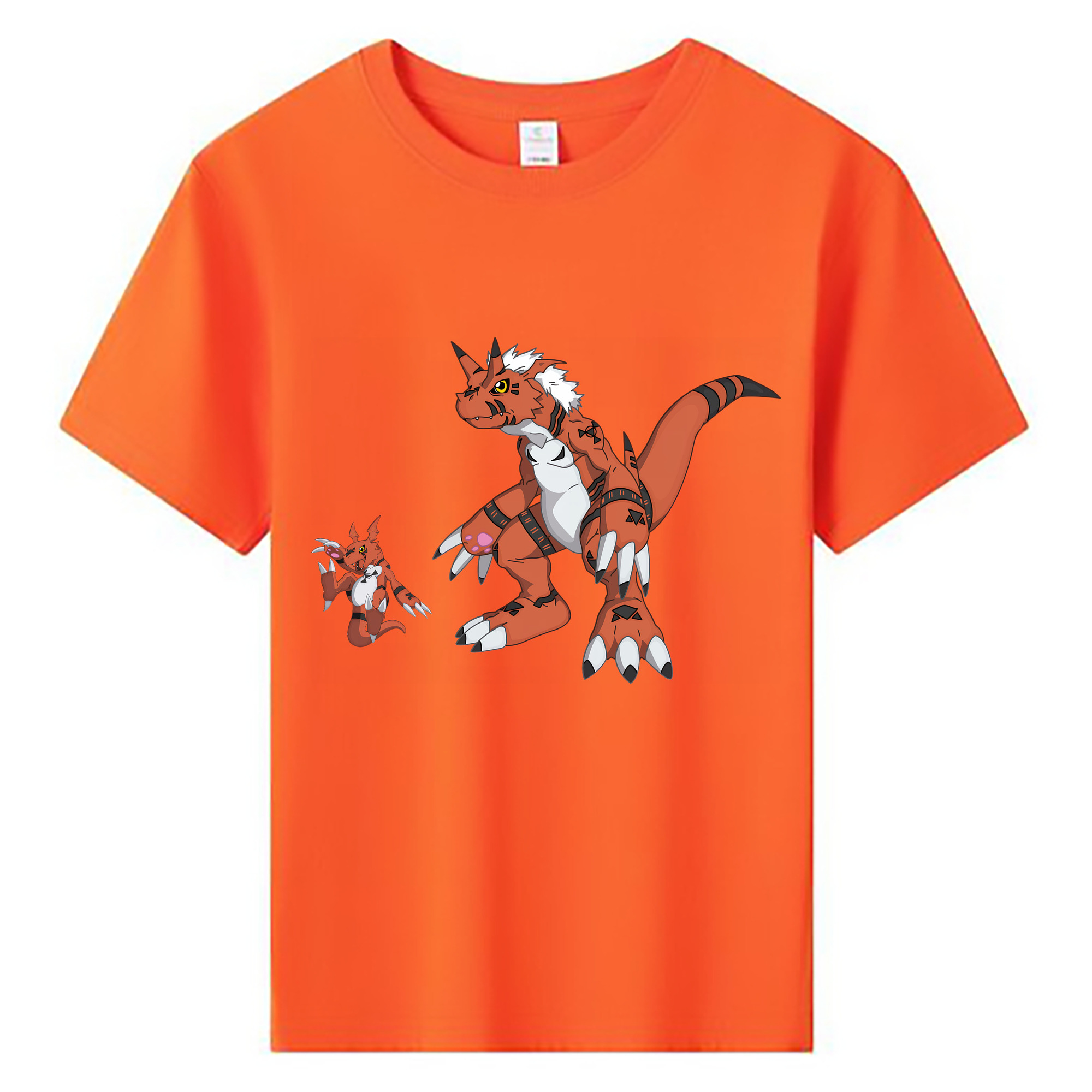 （画像用） Digimon デジタルモンスター/デジモン 綿100％キッズTシャツ（フロントプリント）