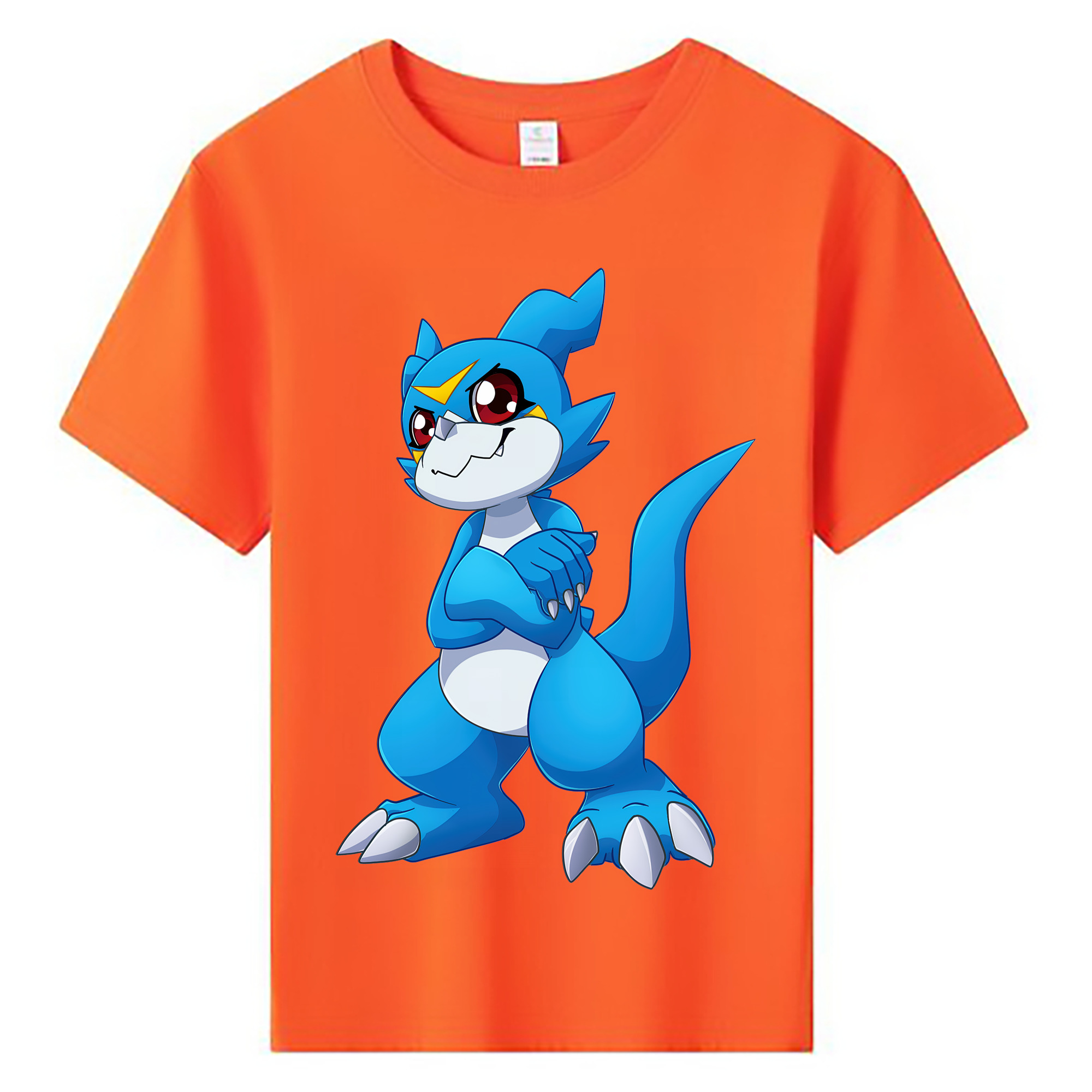 （画像用） Digimon デジタルモンスター/デジモン 綿100％キッズTシャツ（フロントプリント）