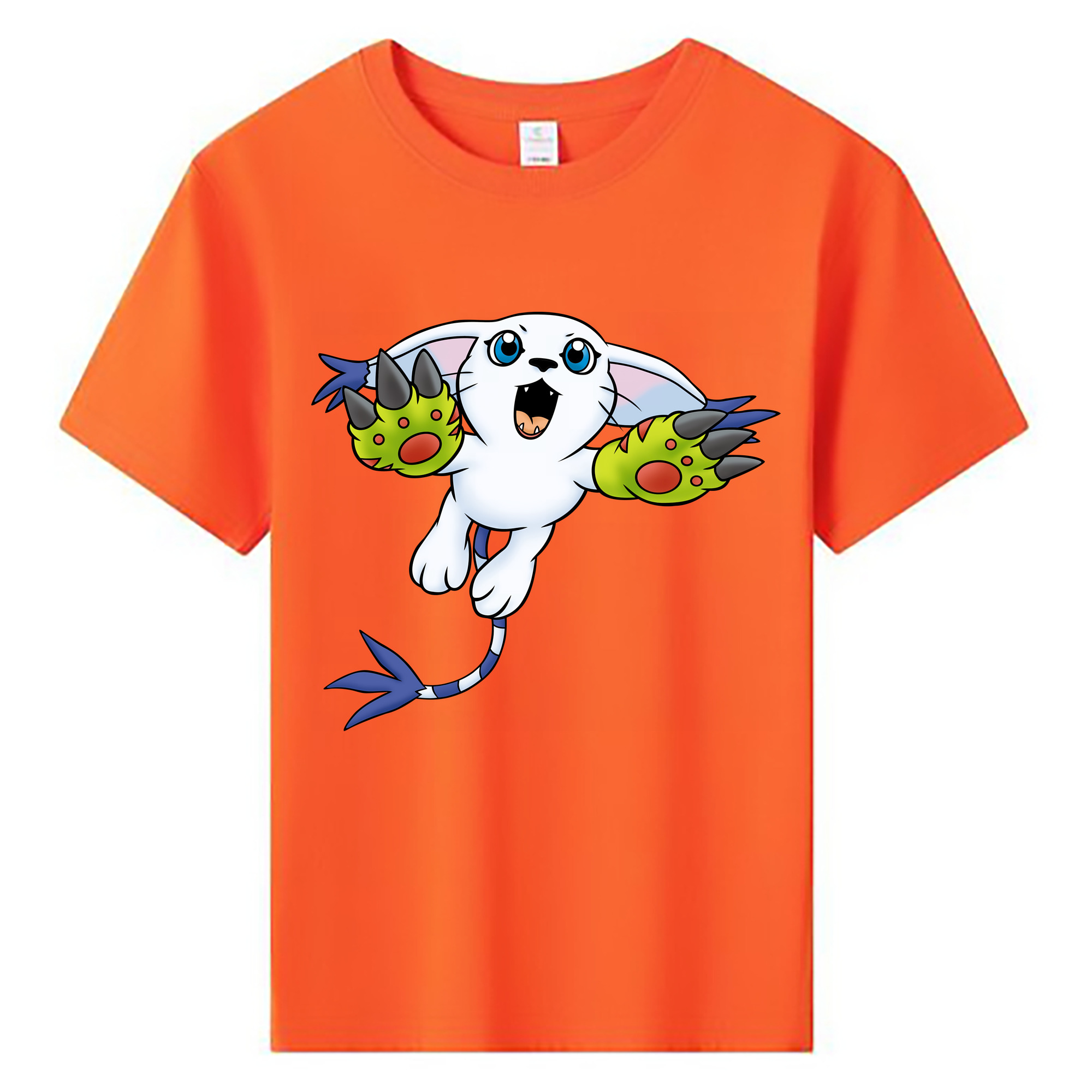 （画像用） Digimon デジタルモンスター/デジモン 綿100％キッズTシャツ（フロントプリント）