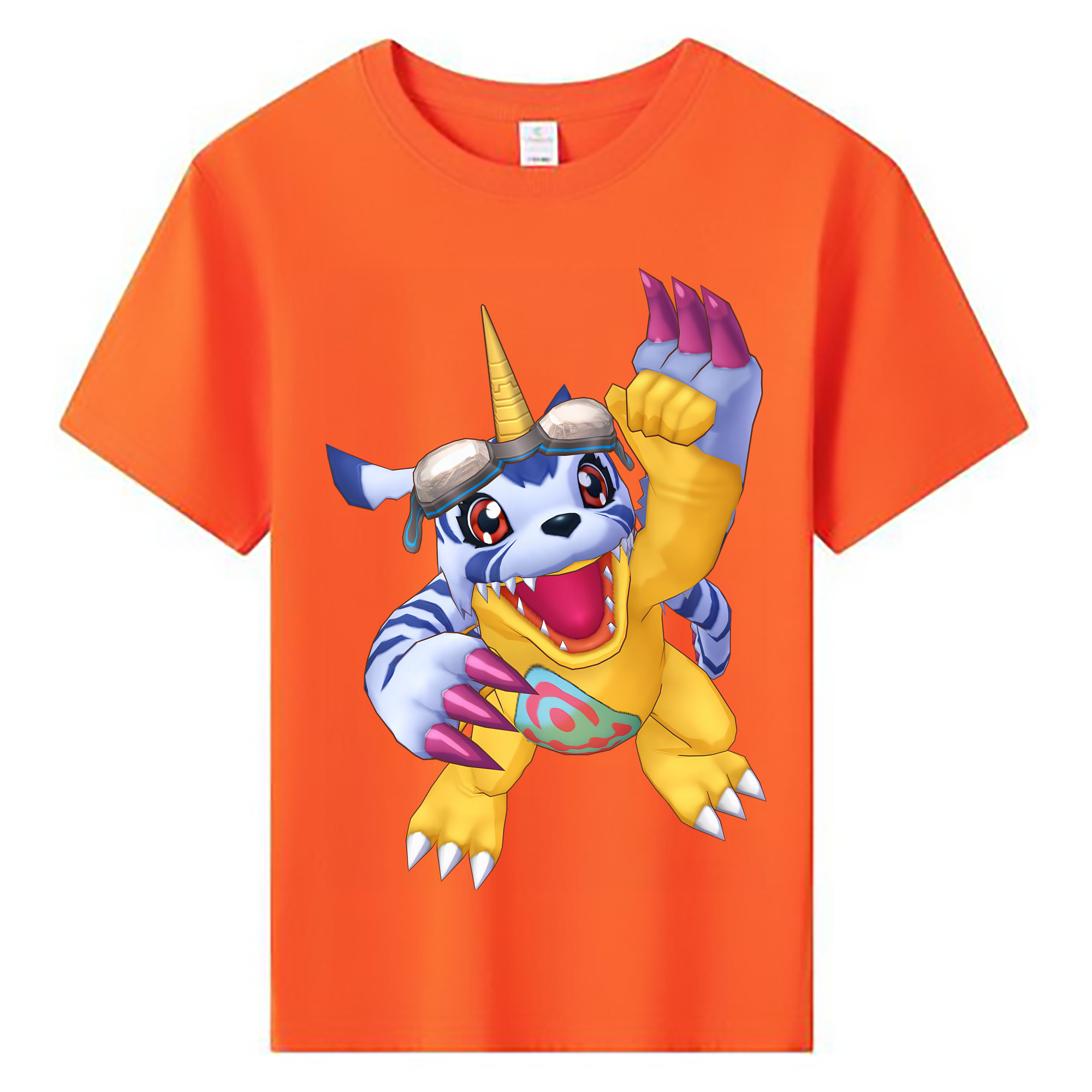 （画像用） Digimon デジタルモンスター/デジモン 綿100％キッズTシャツ（フロントプリント）