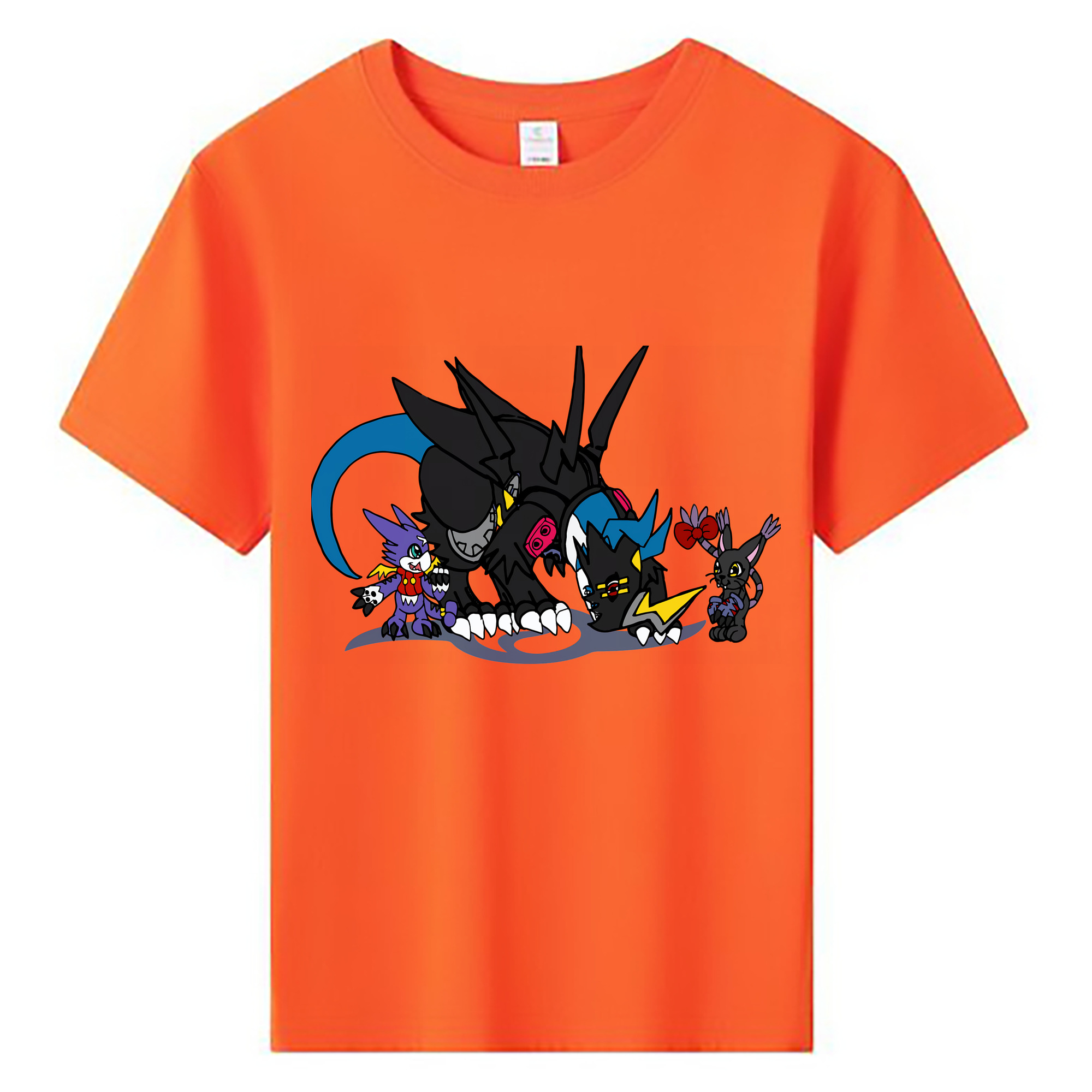 （画像用） Digimon デジタルモンスター/デジモン 綿100％キッズTシャツ（フロントプリント）