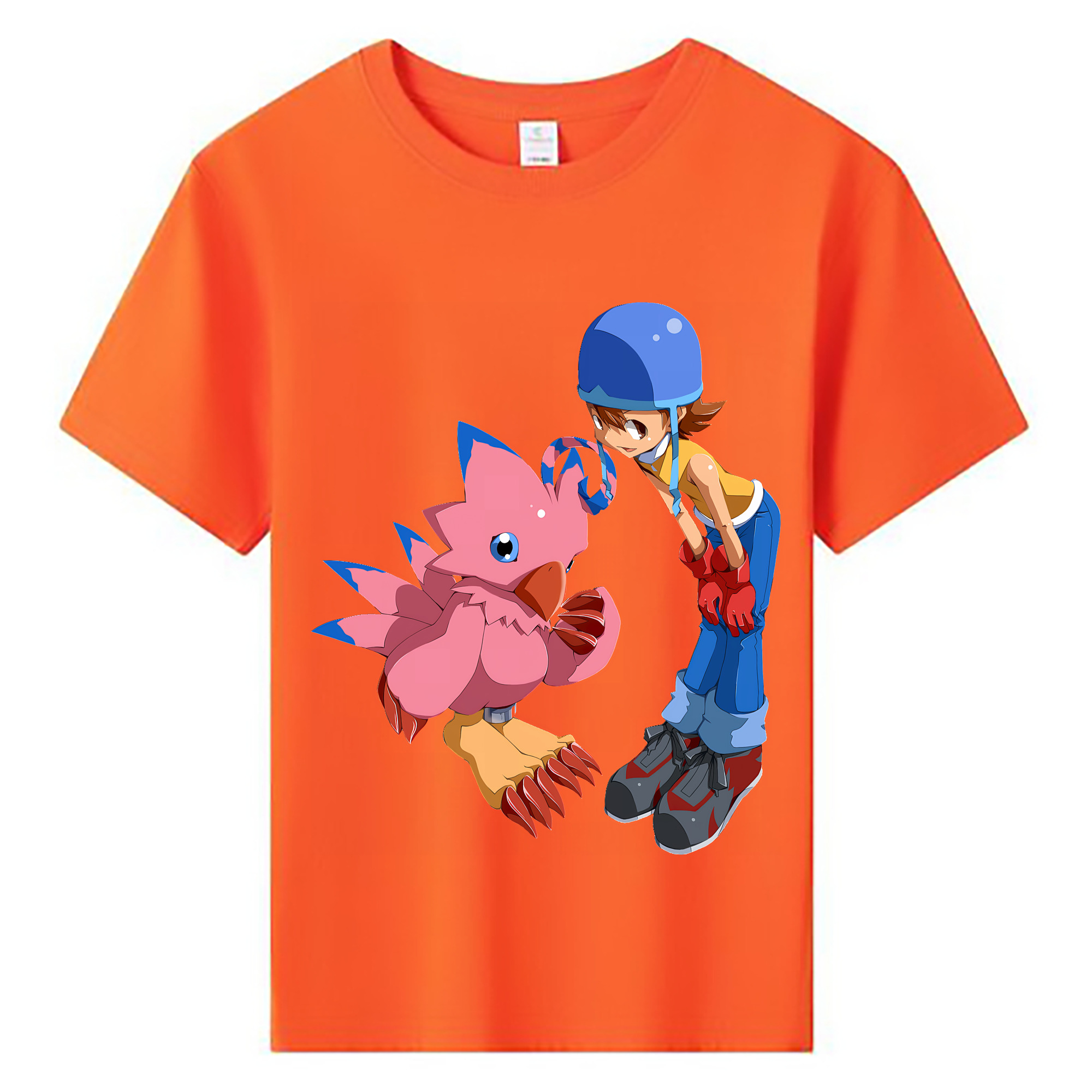 （画像用） Digimon デジタルモンスター/デジモン 綿100％キッズTシャツ（フロントプリント）