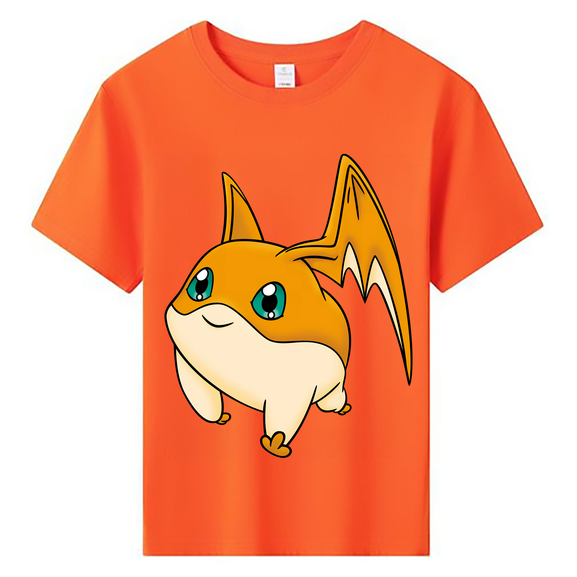 （画像用） Digimon デジタルモンスター/デジモン 綿100％キッズTシャツ（フロントプリント）