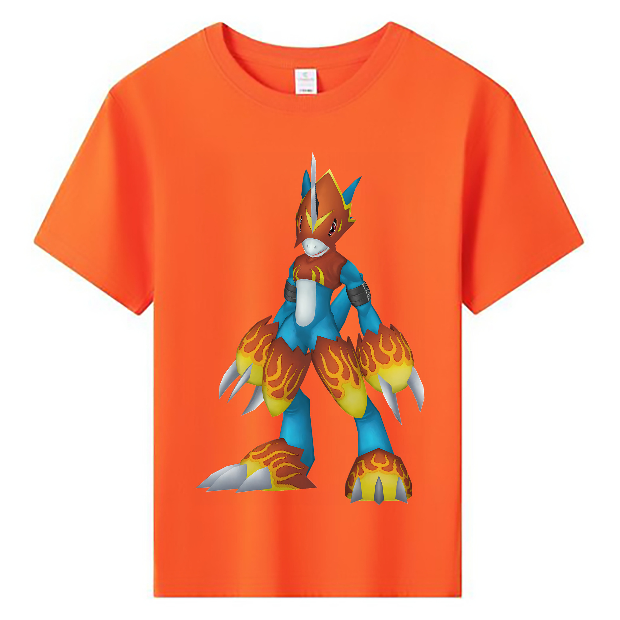 （画像用） Digimon デジタルモンスター/デジモン 綿100％キッズTシャツ（フロントプリント）