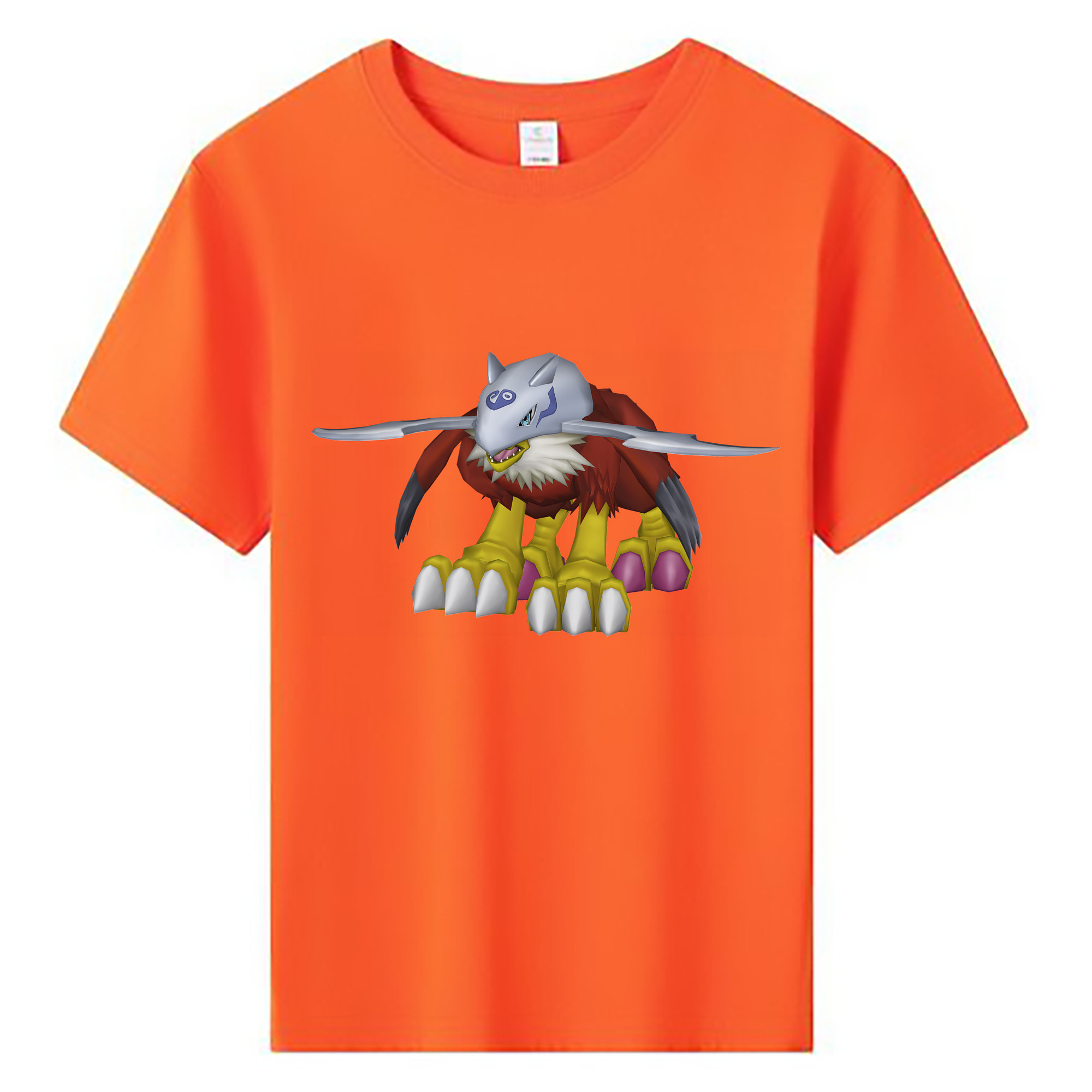 （画像用） Digimon デジタルモンスター/デジモン 綿100％キッズTシャツ（フロントプリント）