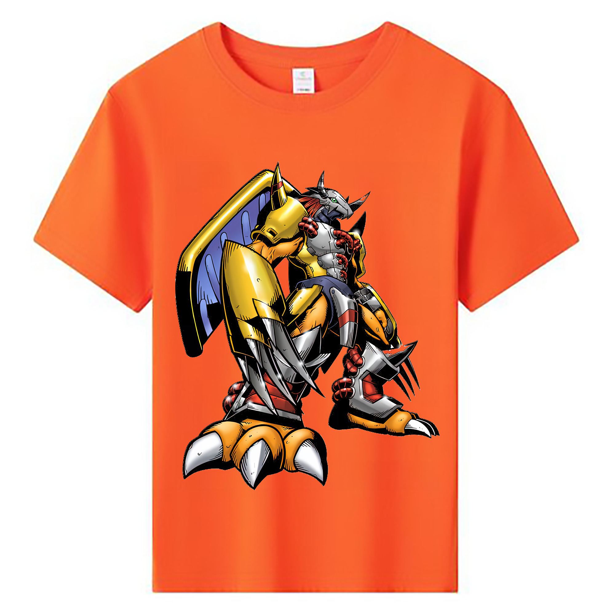 （画像用） Digimon デジタルモンスター/デジモン 綿100％キッズTシャツ（フロントプリント）