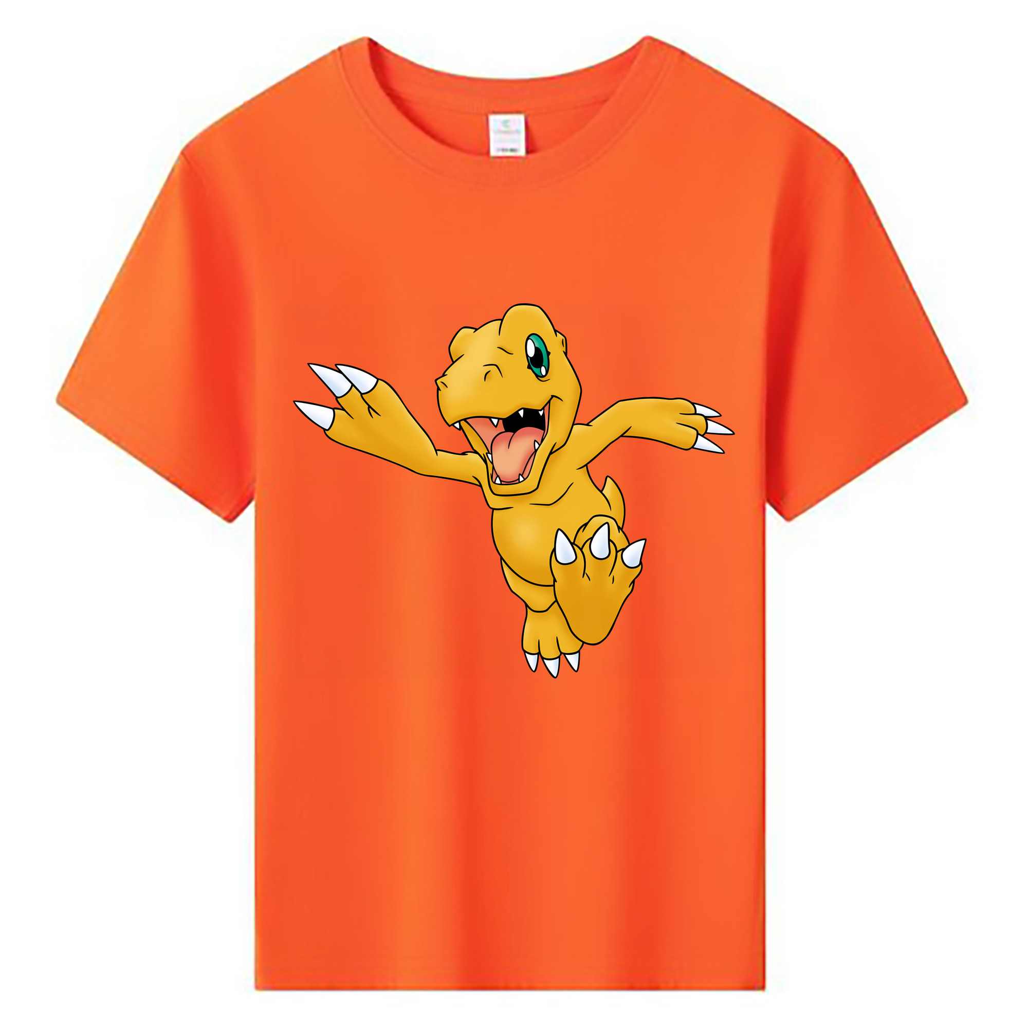 （画像用） Digimon デジタルモンスター/デジモン 綿100％キッズTシャツ（フロントプリント）
