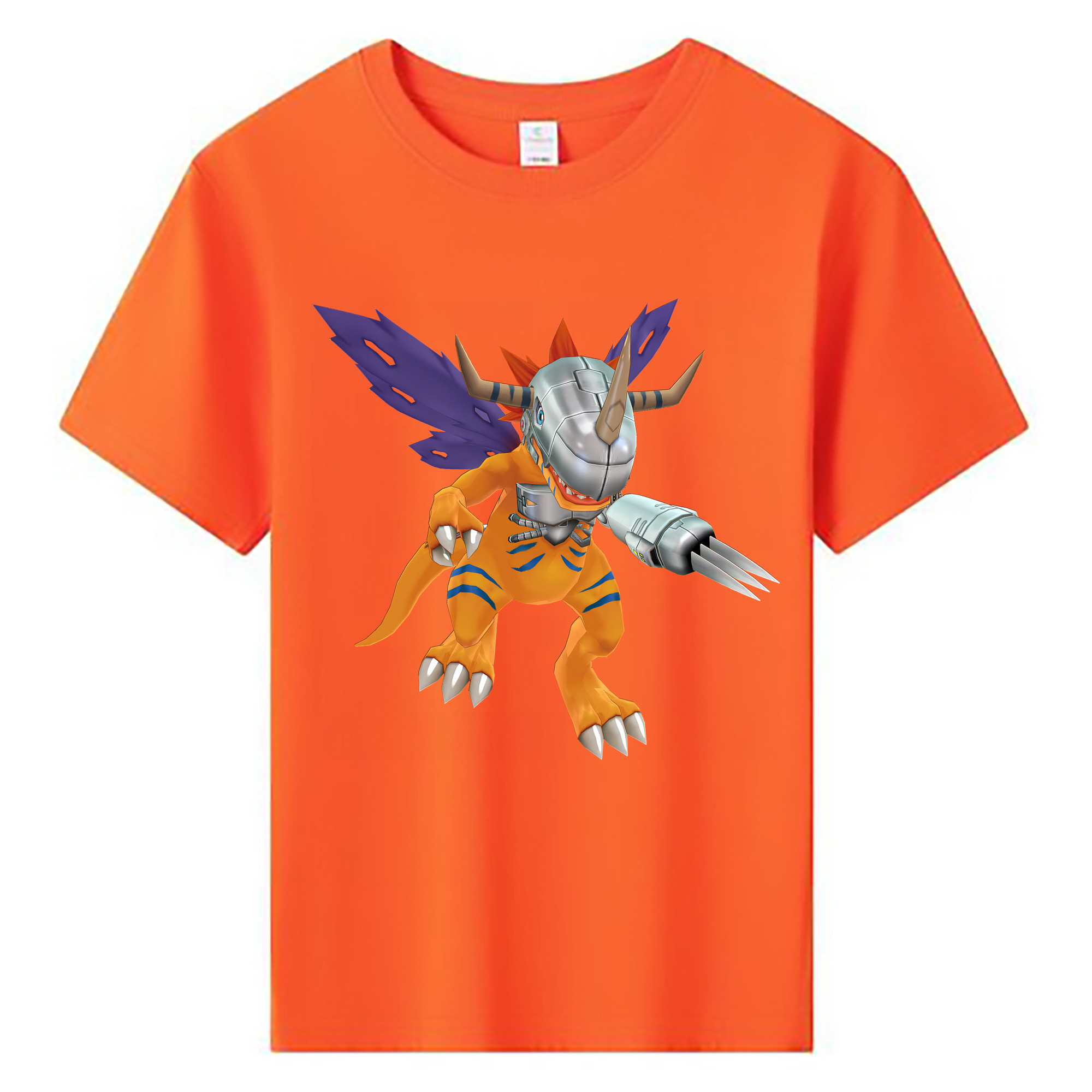 （画像用） Digimon デジタルモンスター/デジモン 綿100％キッズTシャツ（フロントプリント）