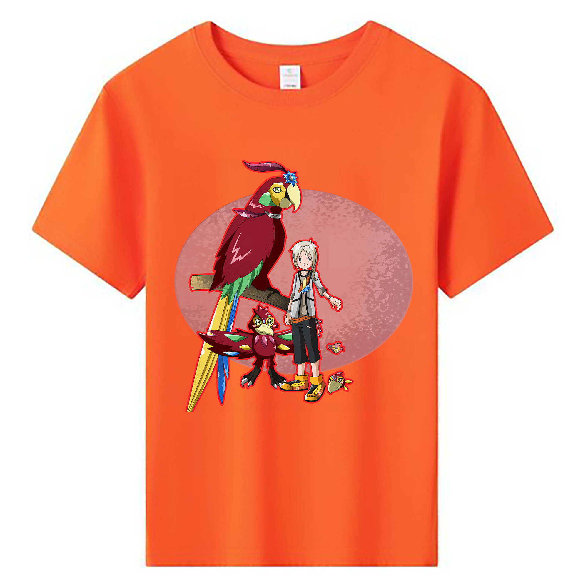 （画像用） Digimon デジタルモンスター/デジモン 綿100％キッズTシャツ（フロントプリント）