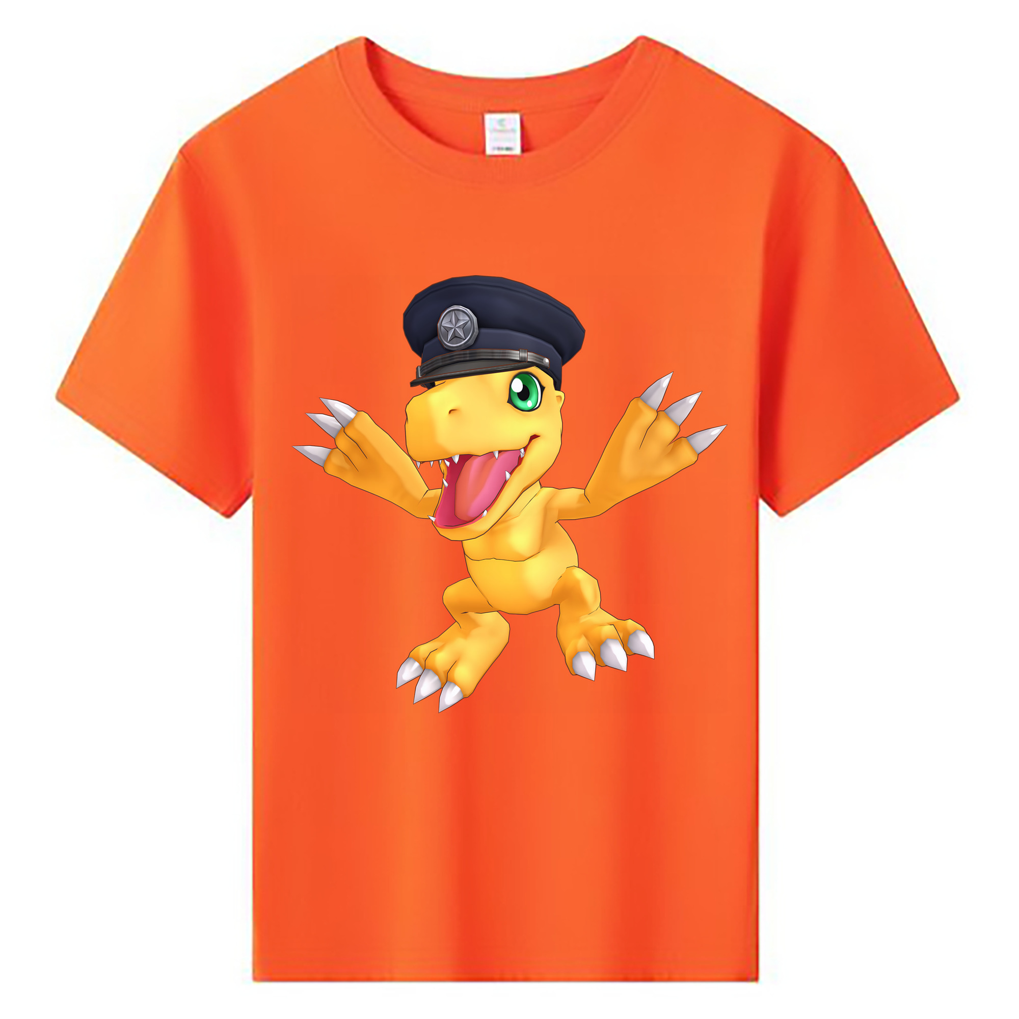 （画像用） Digimon デジタルモンスター/デジモン 綿100％キッズTシャツ（フロントプリント）