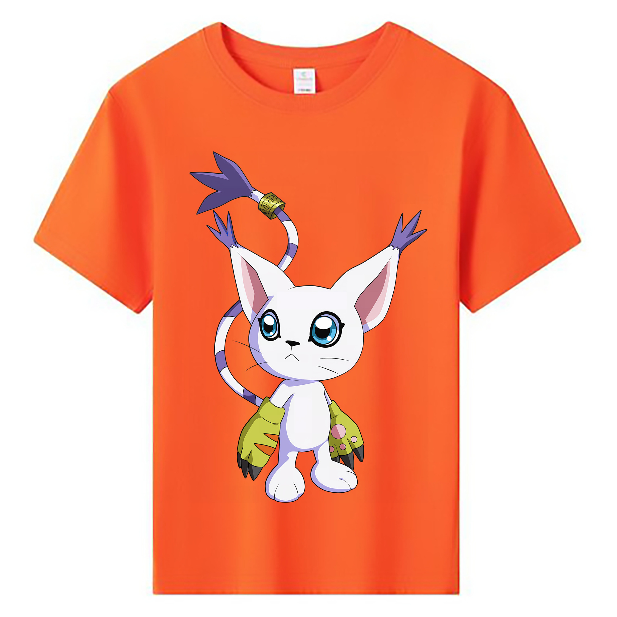 （画像用） Digimon デジタルモンスター/デジモン 綿100％キッズTシャツ（フロントプリント）