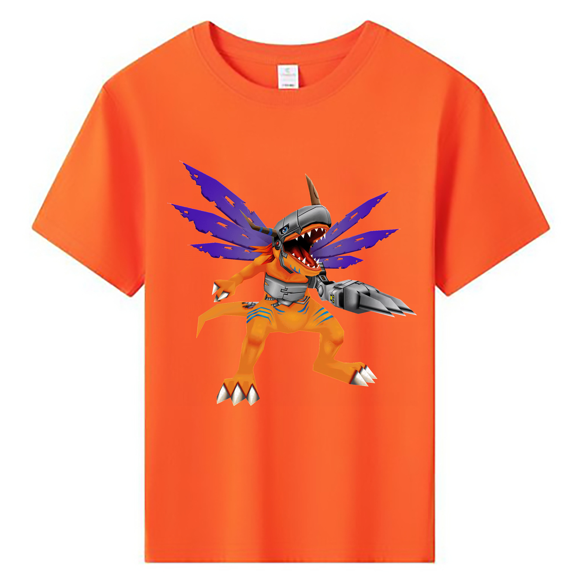 （画像用） Digimon デジタルモンスター/デジモン 綿100％キッズTシャツ（フロントプリント）