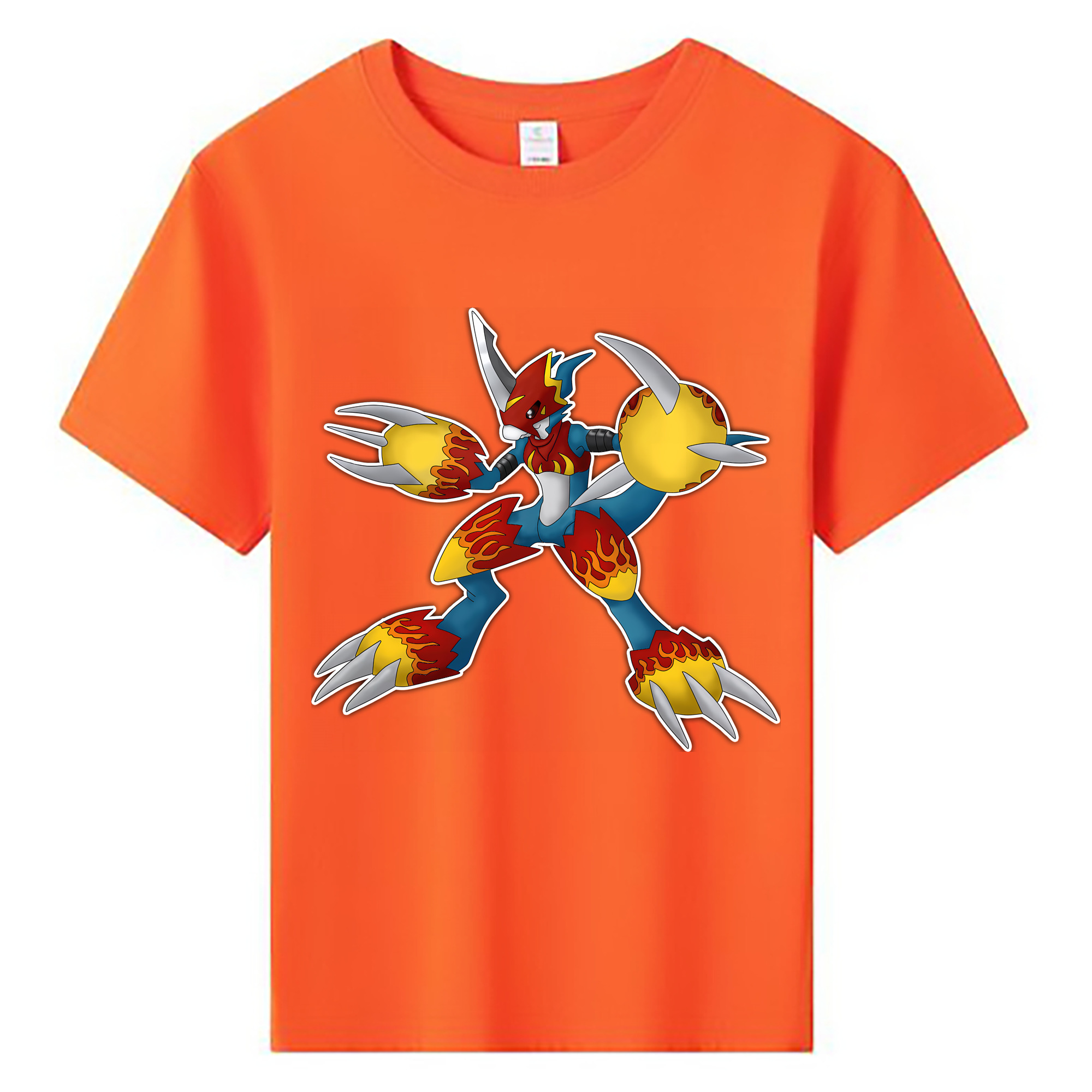 （画像用） Digimon デジタルモンスター/デジモン 綿100％キッズTシャツ（フロントプリント）