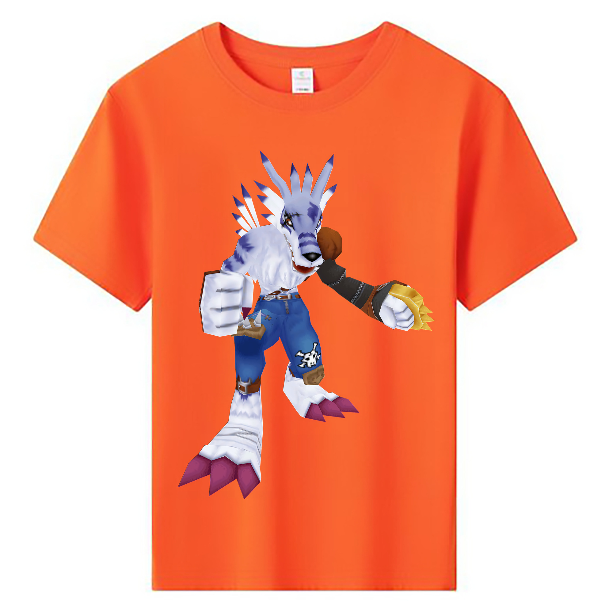 （画像用） Digimon デジタルモンスター/デジモン 綿100％キッズTシャツ（フロントプリント）