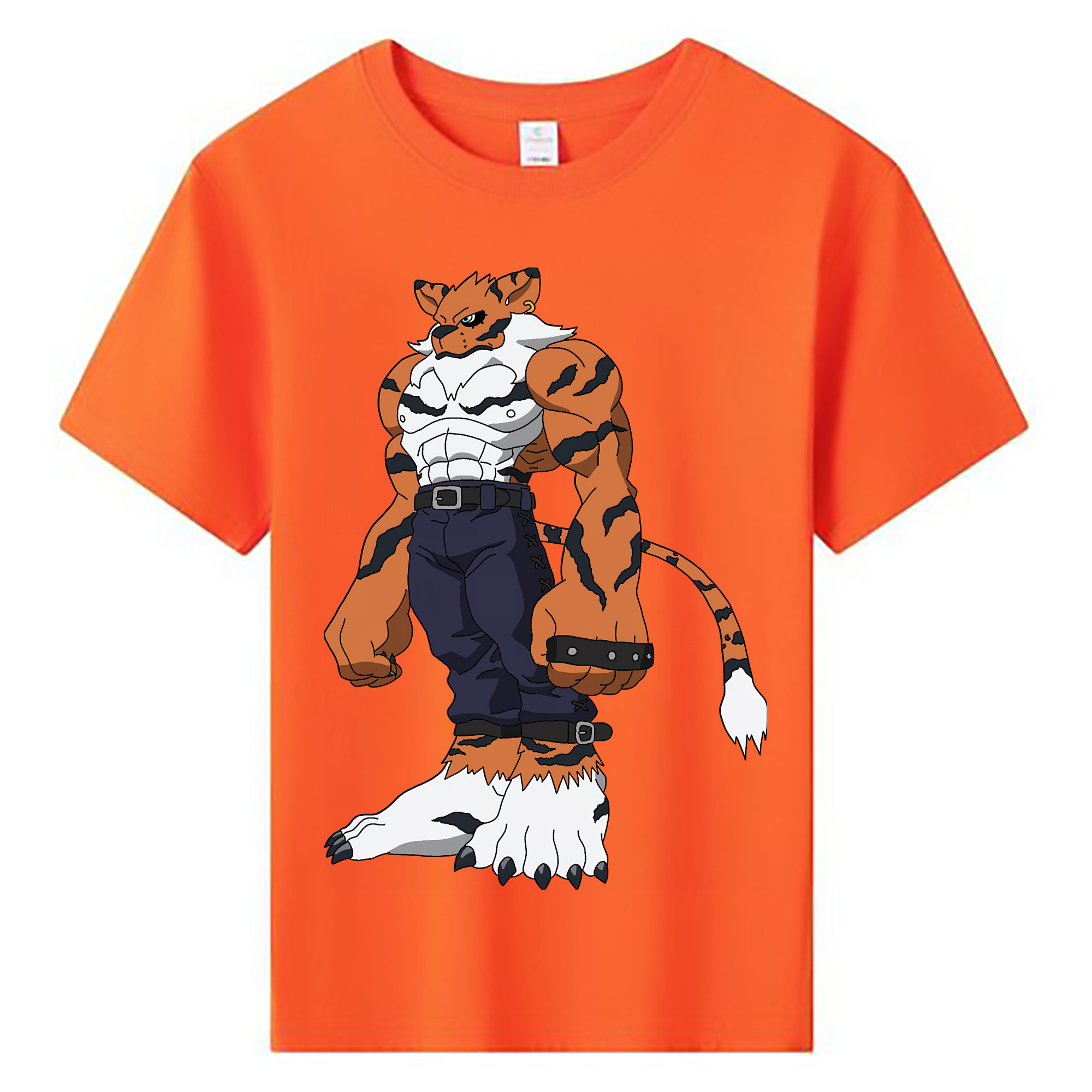 （画像用） Digimon デジタルモンスター/デジモン 綿100％キッズTシャツ（フロントプリント）
