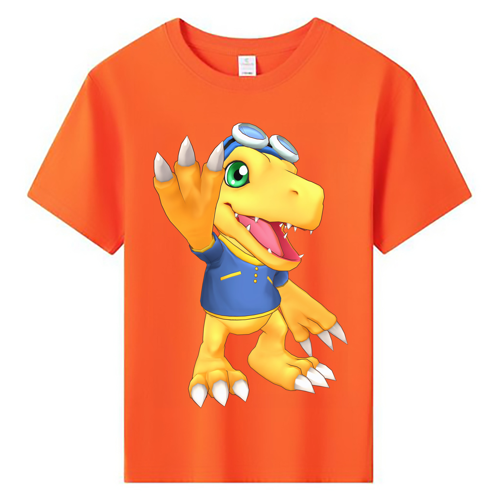 （画像用） Digimon デジタルモンスター/デジモン 綿100％キッズTシャツ（フロントプリント）