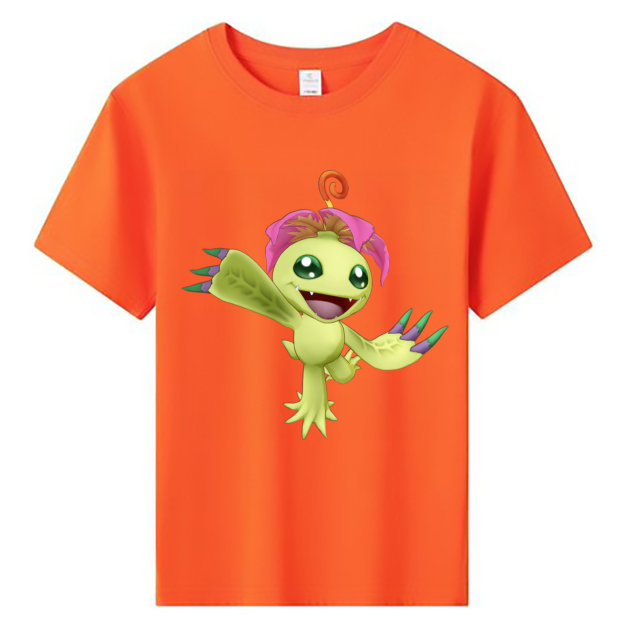 （画像用） Digimon デジタルモンスター/デジモン 綿100％キッズTシャツ（フロントプリント）