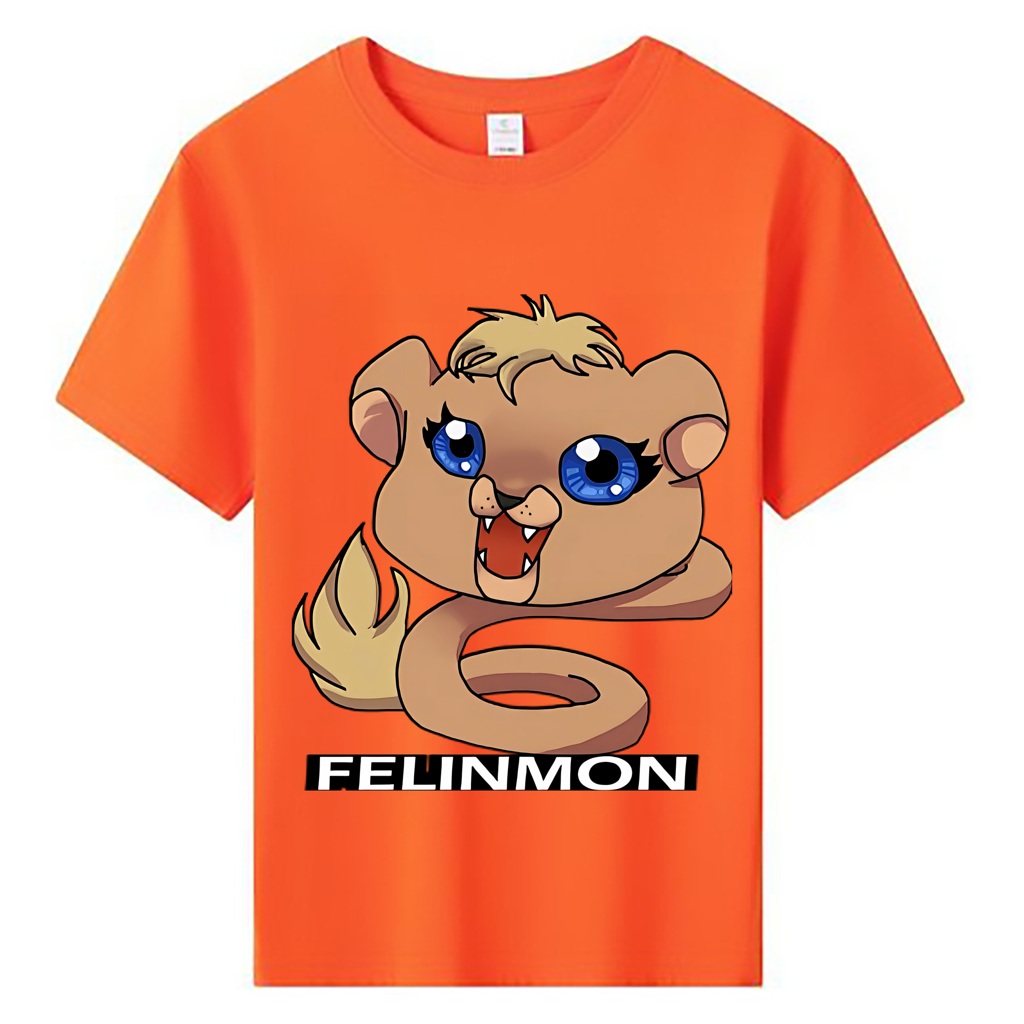 （画像用） Digimon デジタルモンスター/デジモン 綿100％キッズTシャツ（フロントプリント）