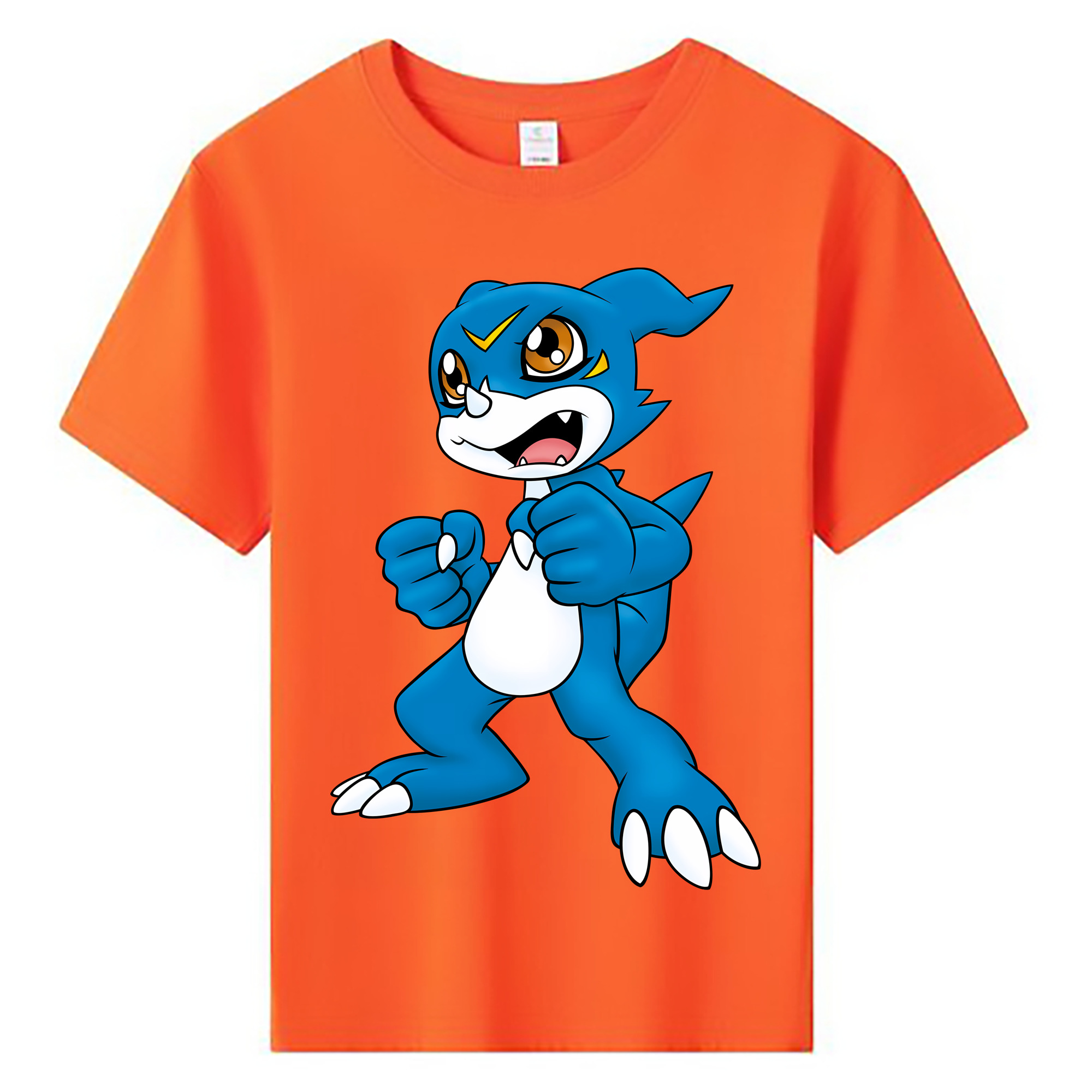 （画像用） Digimon デジタルモンスター/デジモン 綿100％キッズTシャツ（フロントプリント）
