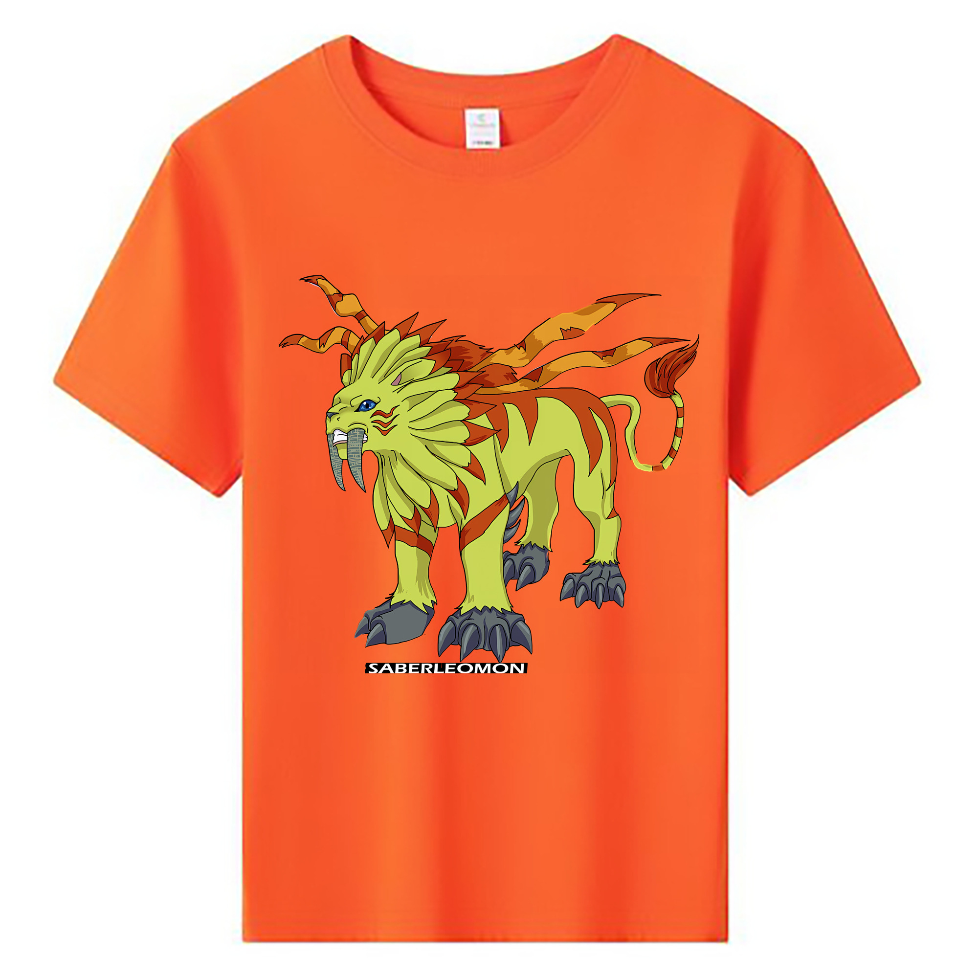 （画像用） Digimon デジタルモンスター/デジモン 綿100％キッズTシャツ（フロントプリント）