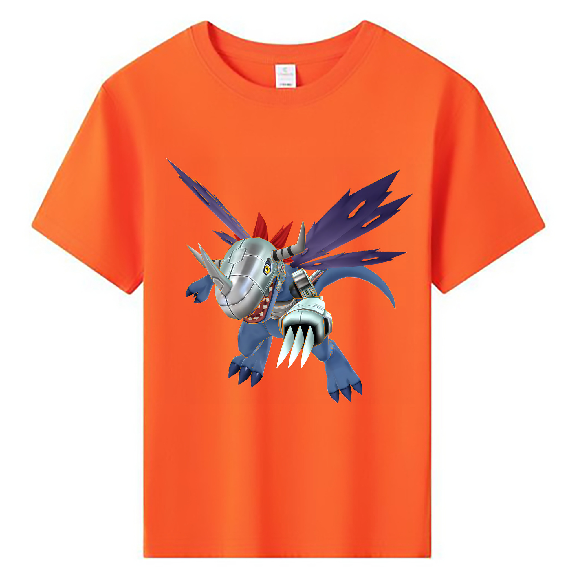 （画像用） Digimon デジタルモンスター/デジモン 綿100％キッズTシャツ（フロントプリント）