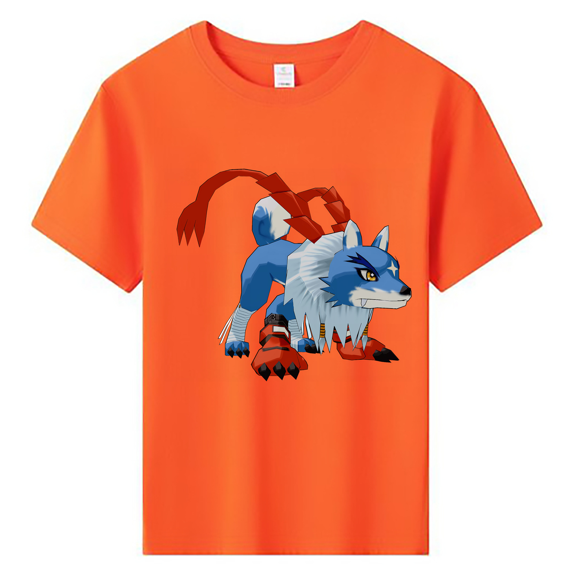 （画像用） Digimon デジタルモンスター/デジモン 綿100％キッズTシャツ（フロントプリント）