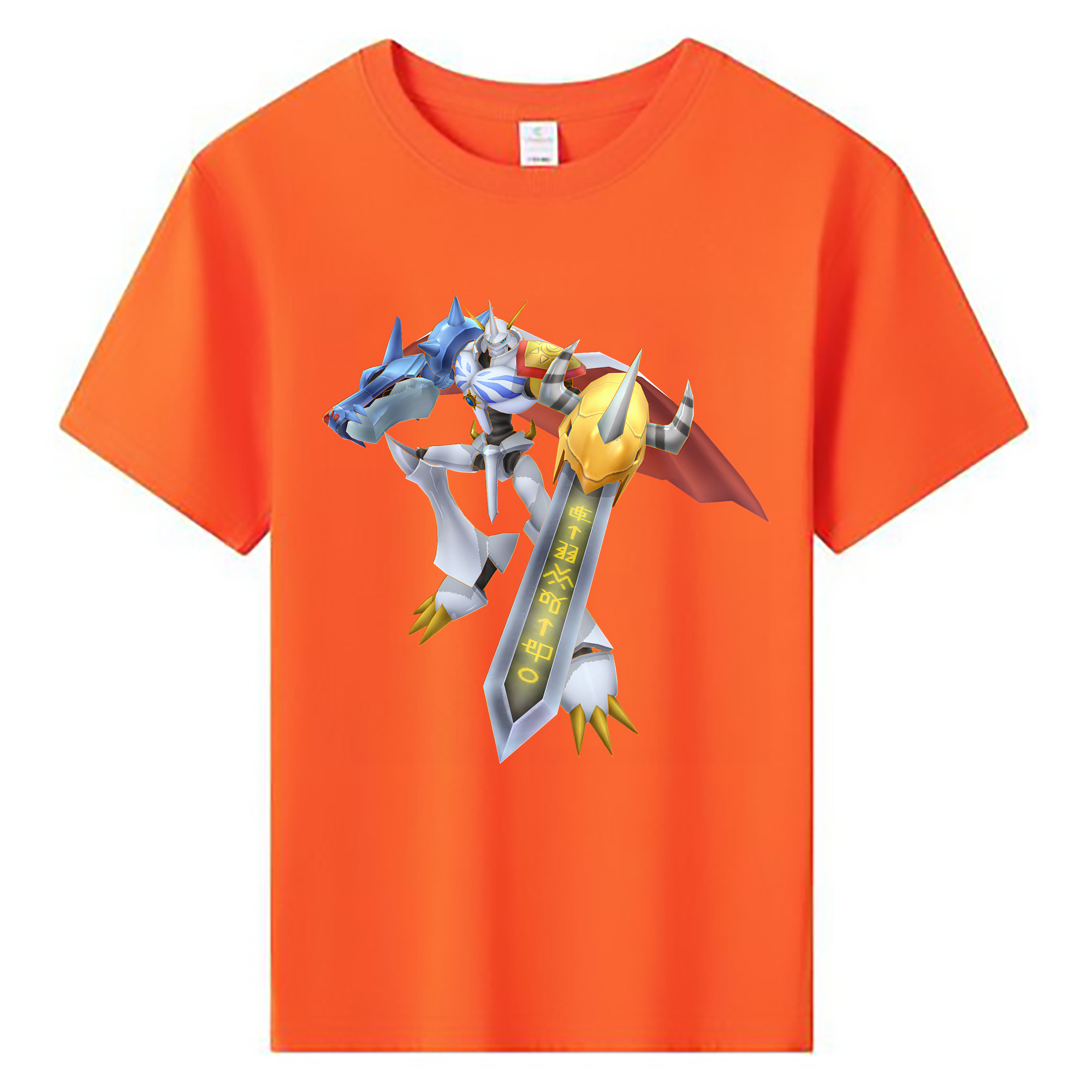 （画像用） Digimon デジタルモンスター/デジモン 綿100％キッズTシャツ（フロントプリント）