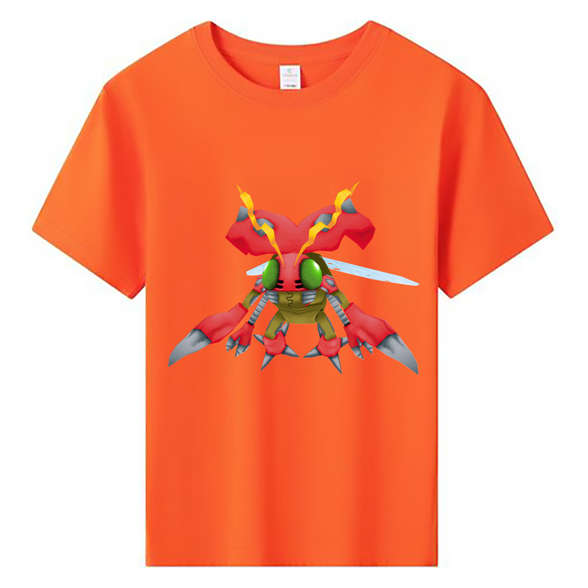 （画像用） Digimon デジタルモンスター/デジモン 綿100％キッズTシャツ（フロントプリント）