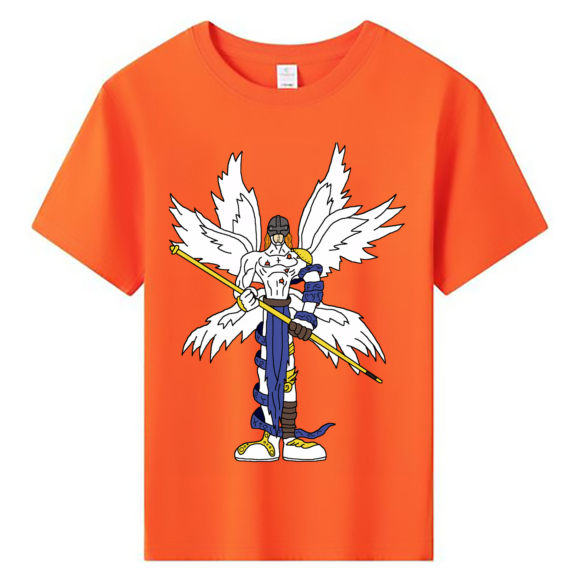 （画像用） Digimon デジタルモンスター/デジモン 綿100％キッズTシャツ（フロントプリント）