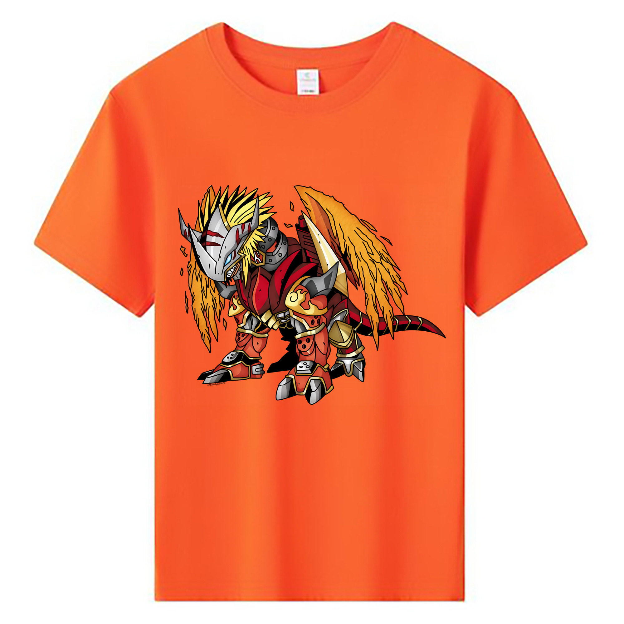 （画像用） Digimon デジタルモンスター/デジモン 綿100％キッズTシャツ（フロントプリント）
