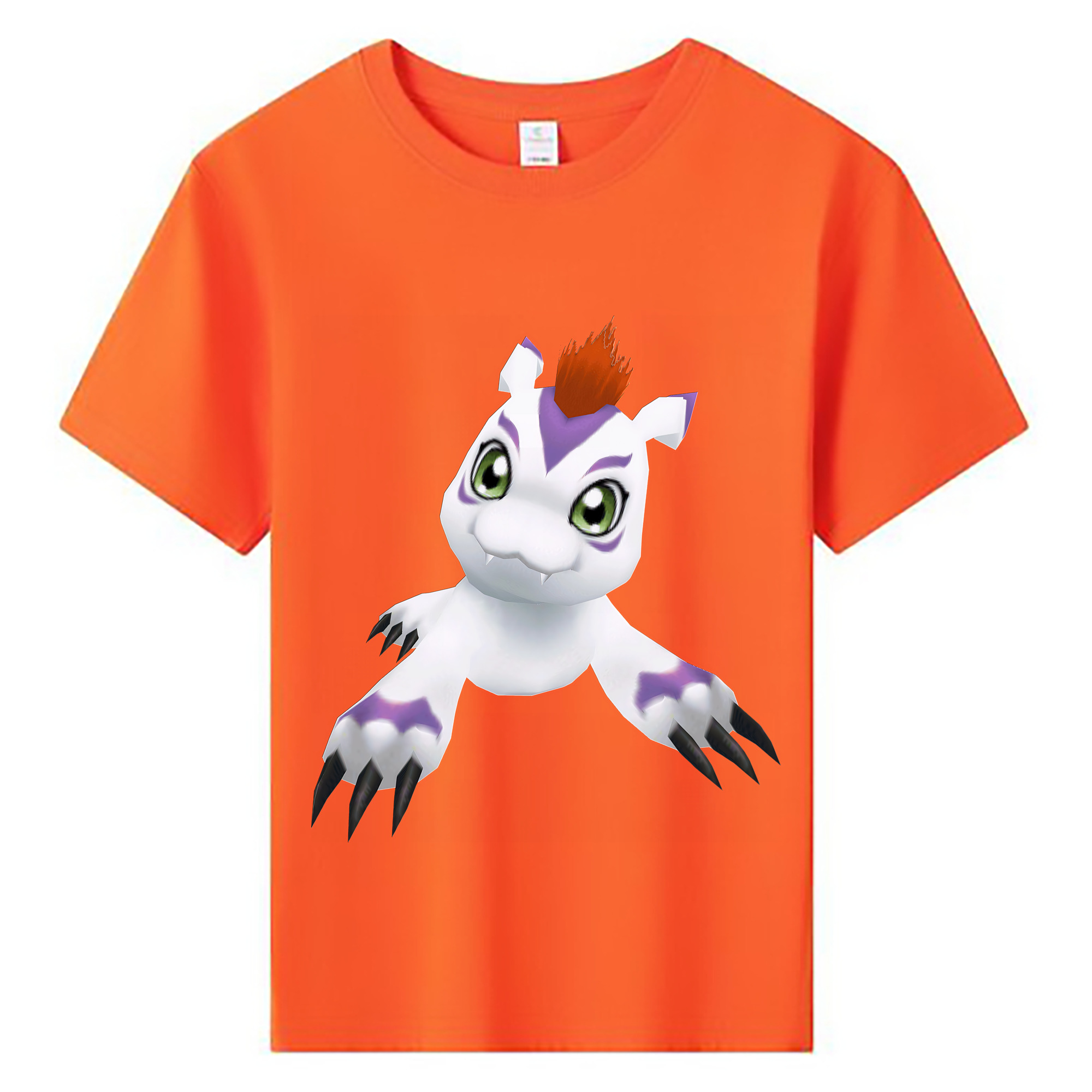 （画像用） Digimon デジタルモンスター/デジモン 綿100％キッズTシャツ（フロントプリント）