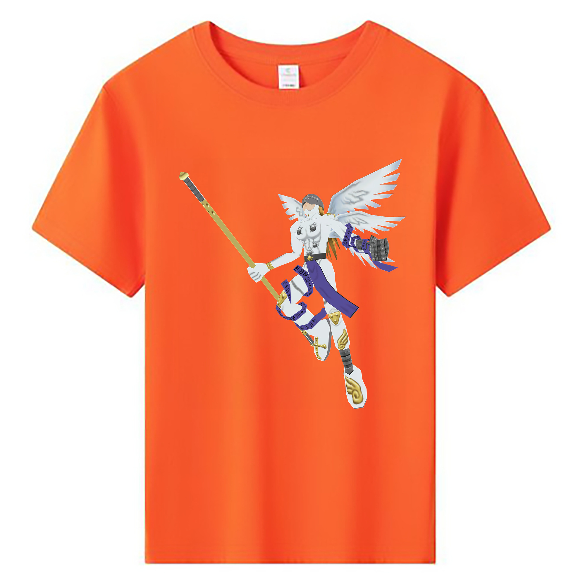 （画像用） Digimon デジタルモンスター/デジモン 綿100％キッズTシャツ（フロントプリント）